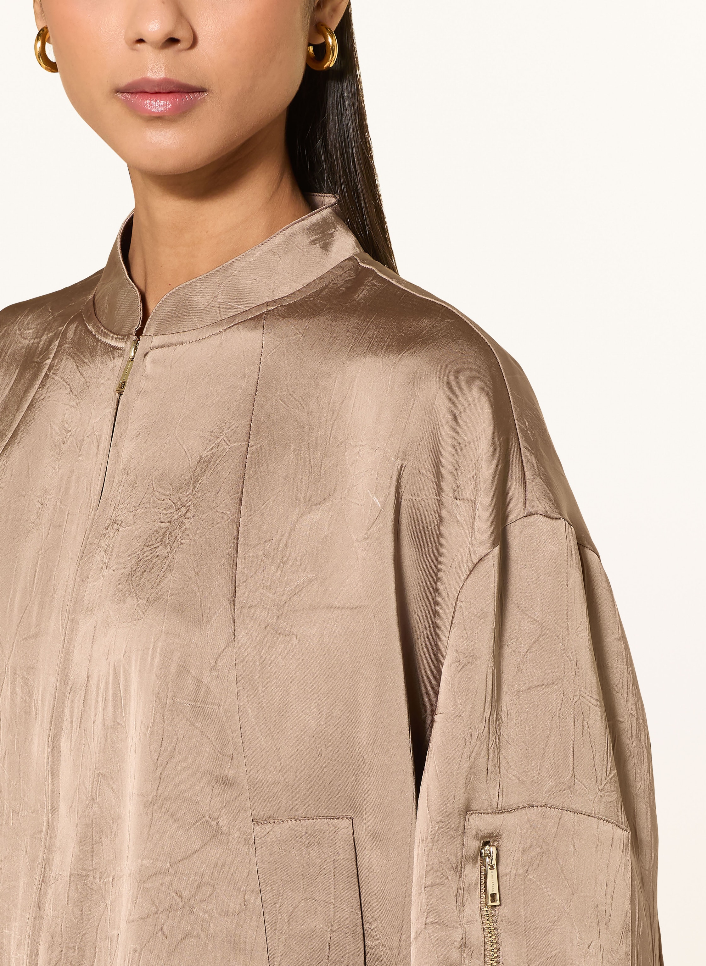 Thumbnail - Rino & Pelle Satinblouson Flore beige