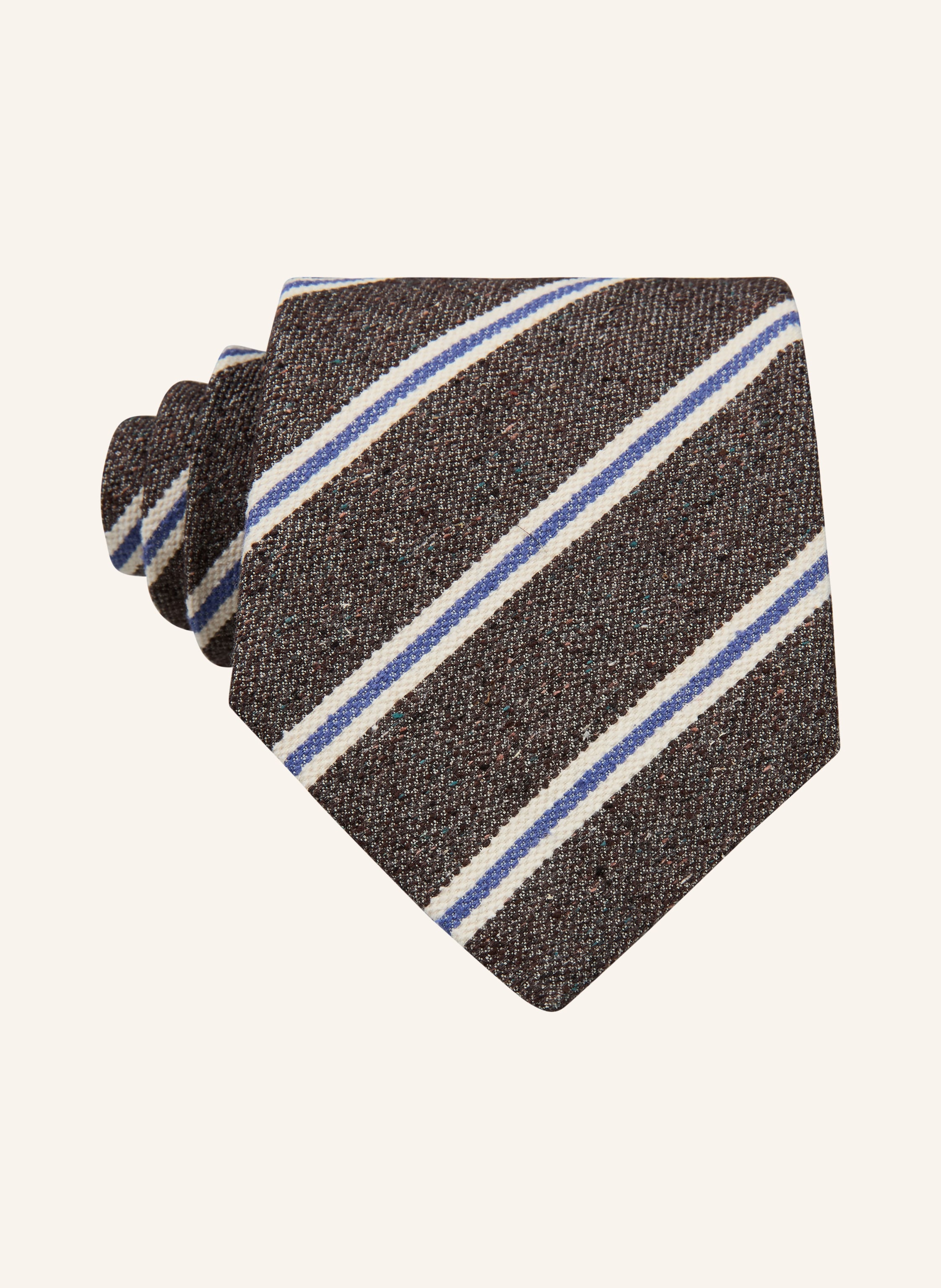 Windsor Windsor. Krawatte braun in DUNKELBRAUN / CREME / BLAU