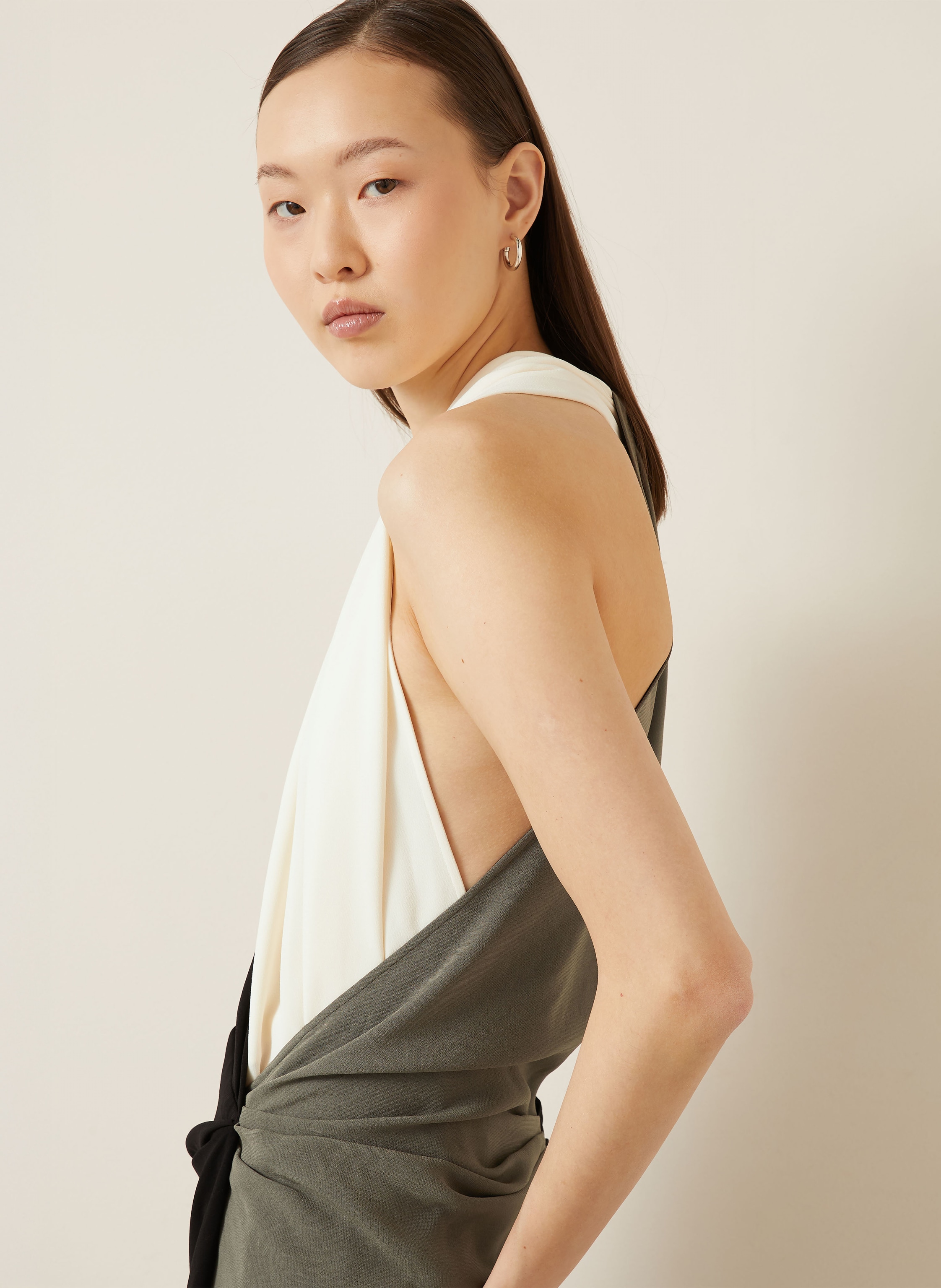 Thumbnail - Proenza Schouler Kleid Elsa In Wickeloptik schwarz