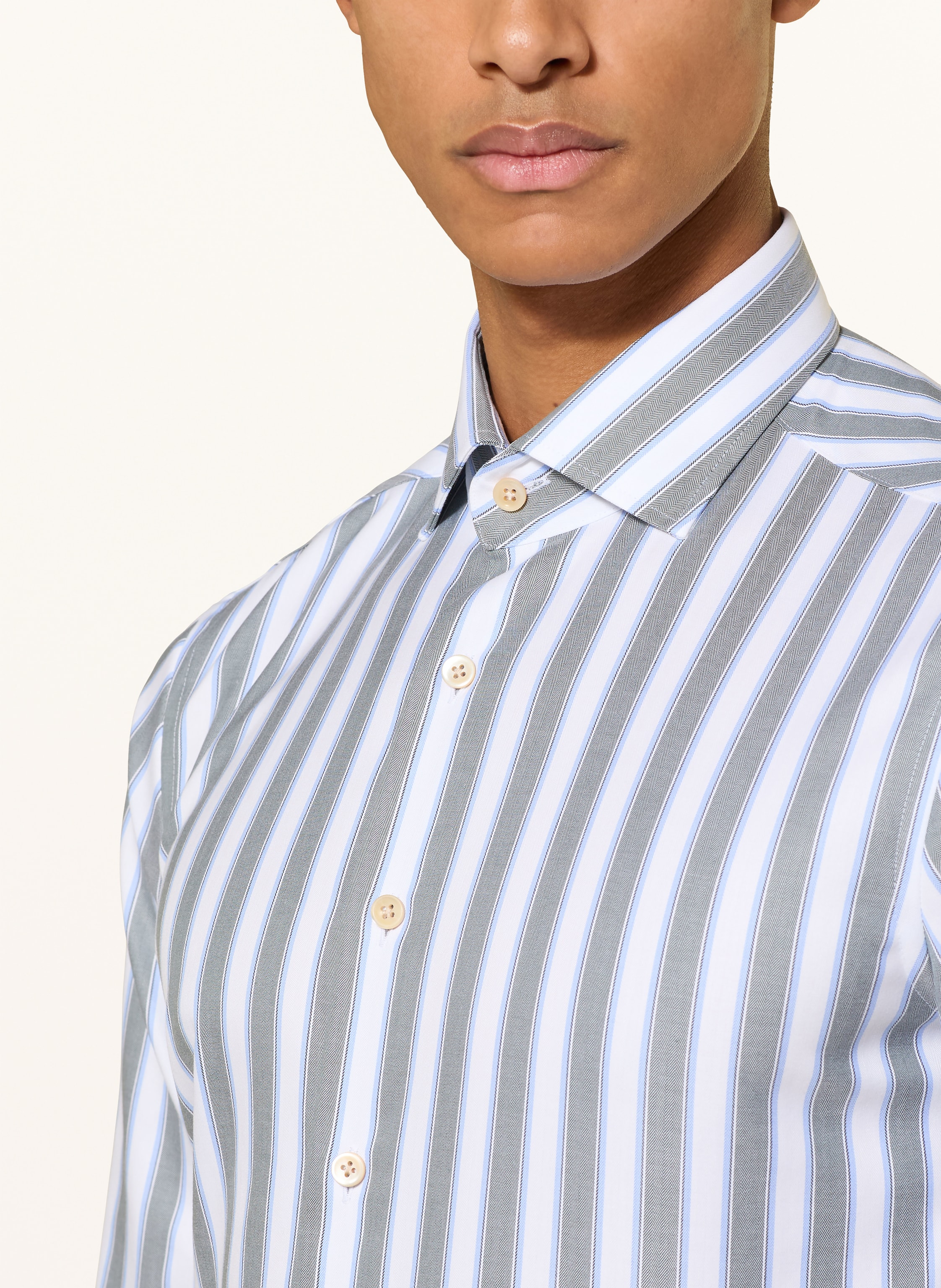 Thumbnail - Olymp Signature Hemd Signature Tailored Fit gruen