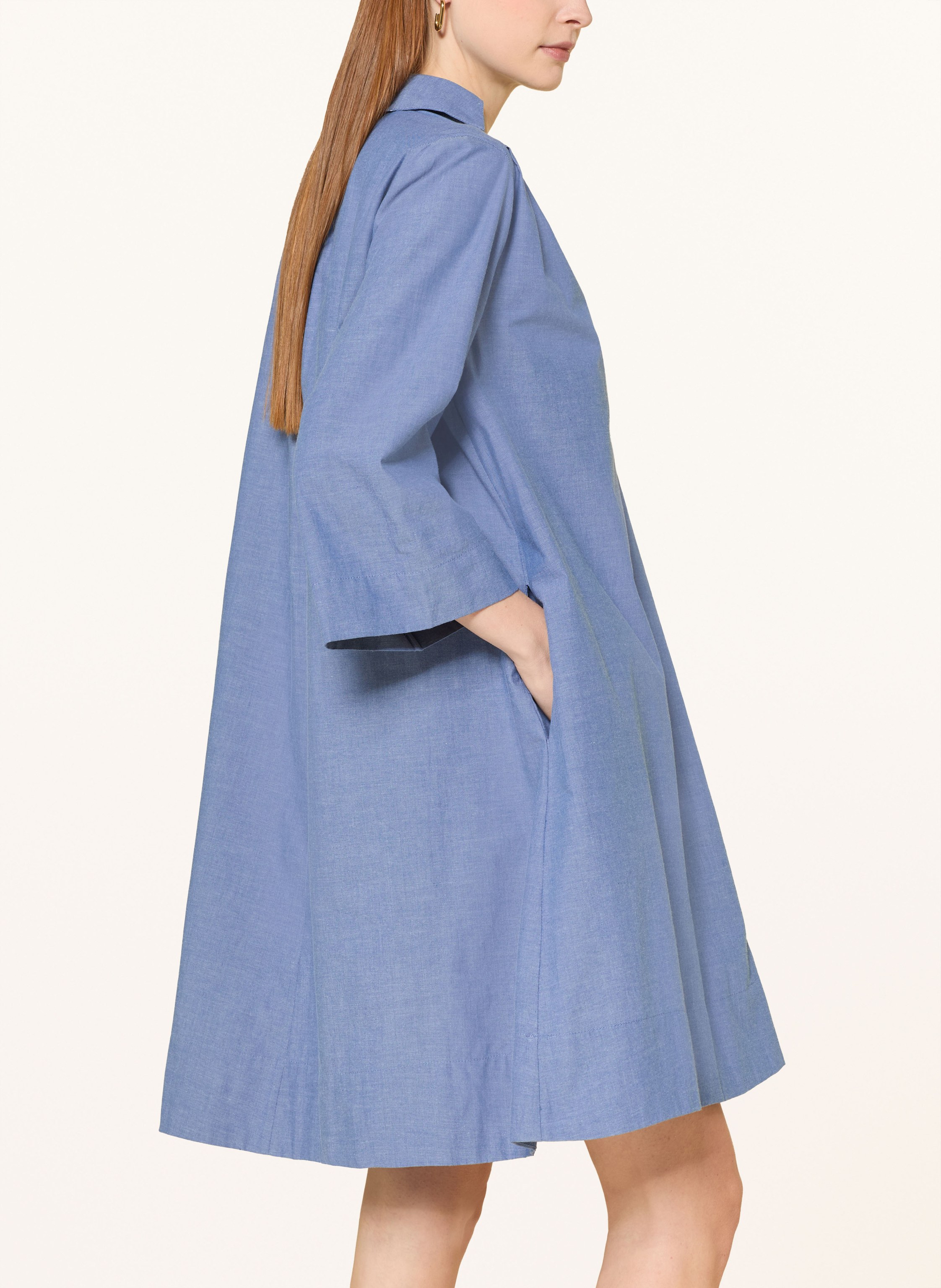 Thumbnail - Selected Femme Oversized-Kleid Mit 3/4-Arm blau