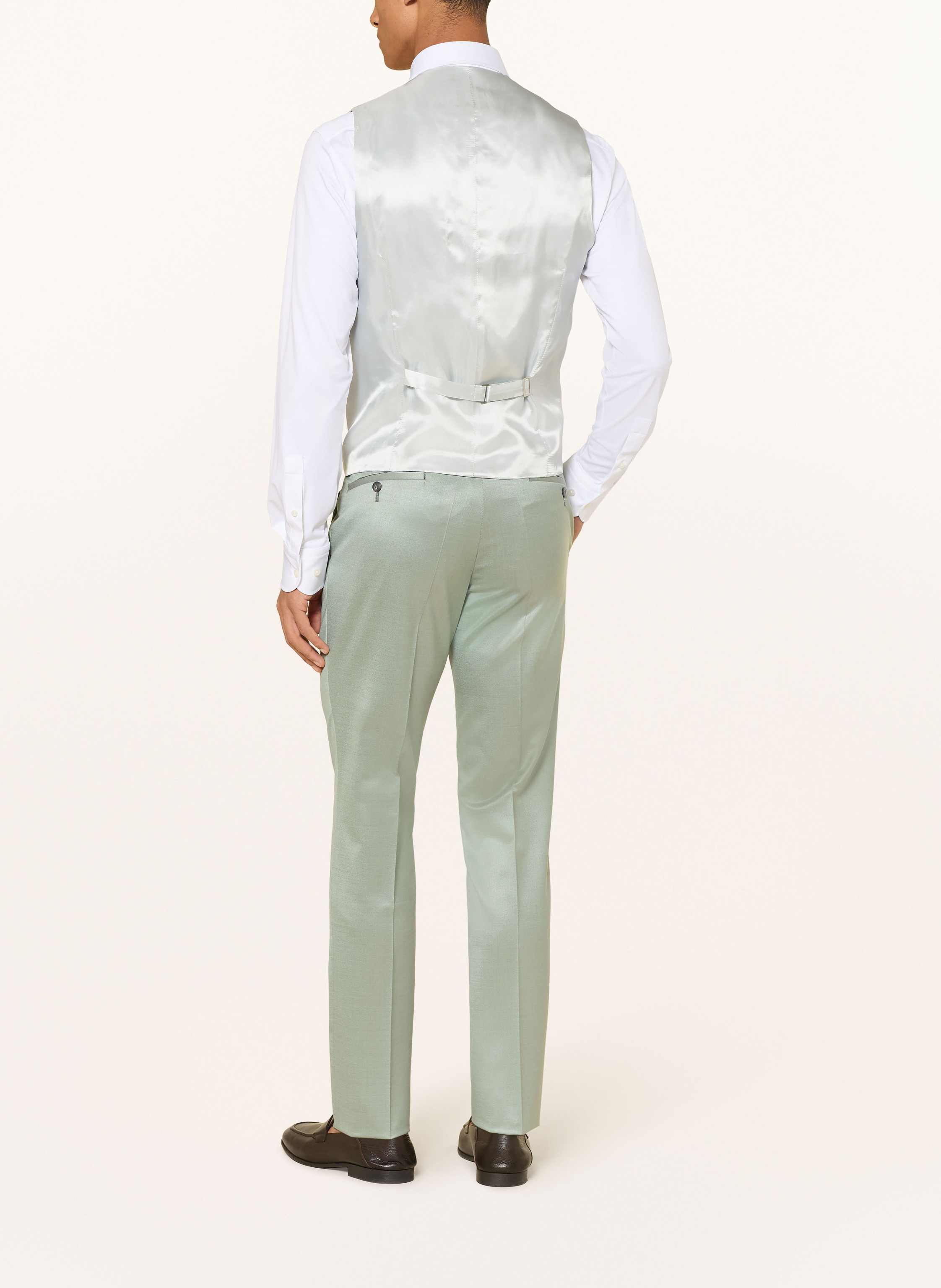 Thumbnail - Wilvorst Anzugweste Slim Fit gruen