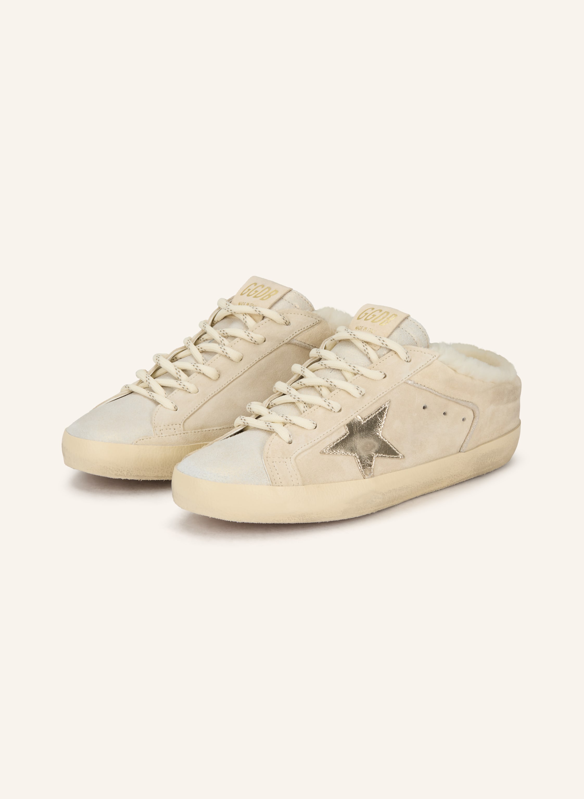 Golden Goose Golden Goose Slip-On-Sneaker Super Star weiss in ECRU / PLATIN