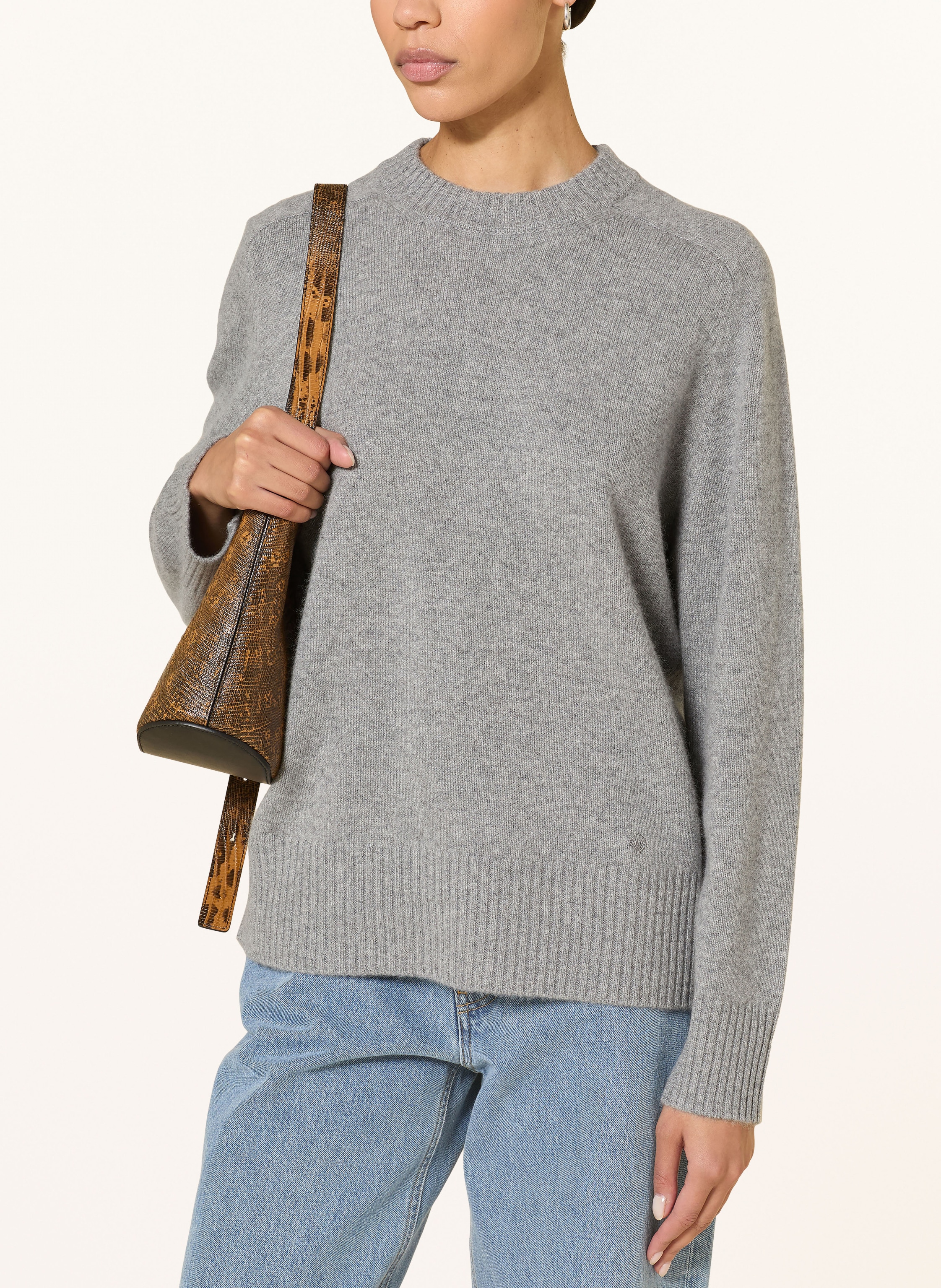 Thumbnail - Loulou De Saison Cashmere-Pullover Baltra grau
