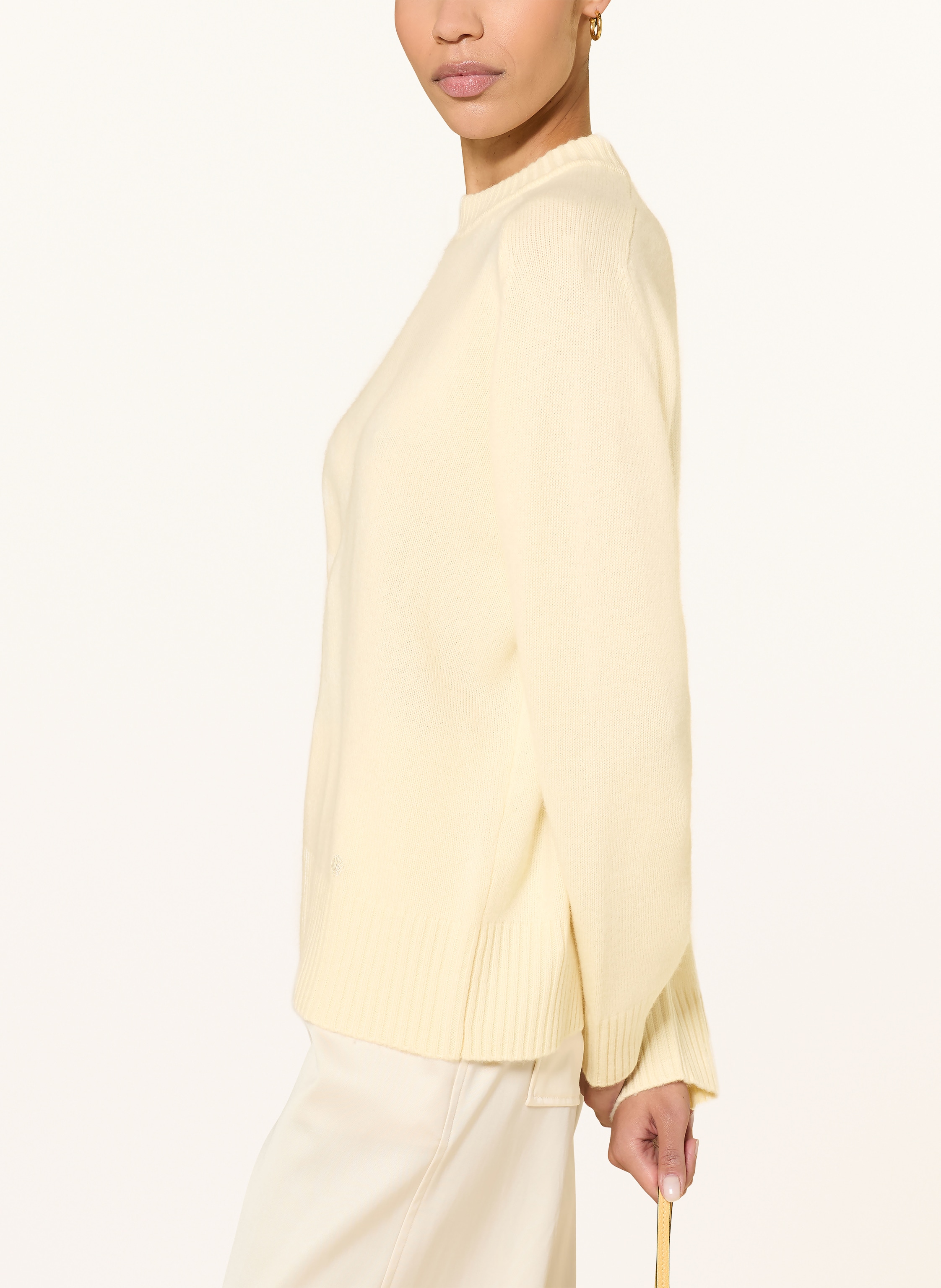 Thumbnail - Loulou De Saison Cashmere-Pullover Baltra gelb