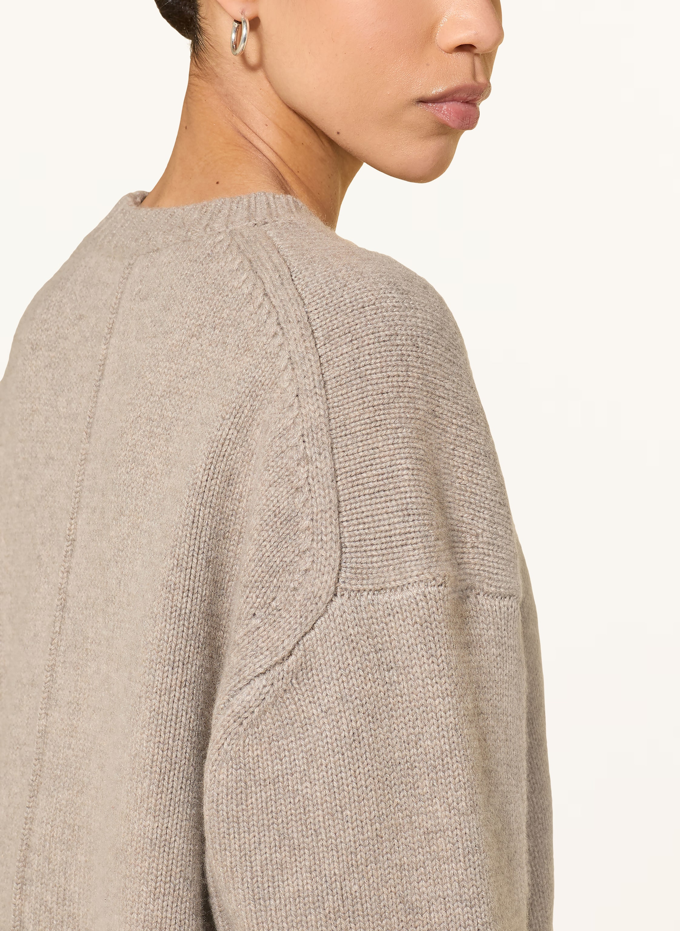 Thumbnail - Loulou De Saison Oversized-Pullover Pia Aus Cashmere grau