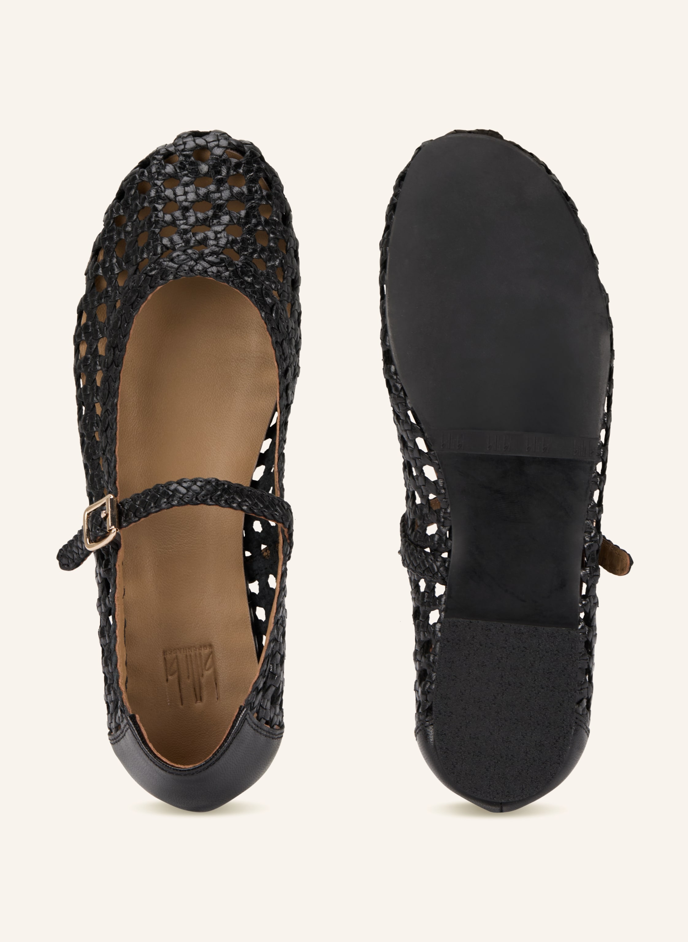 Thumbnail - Billi Bi Mary-Jane-Ballerinas schwarz