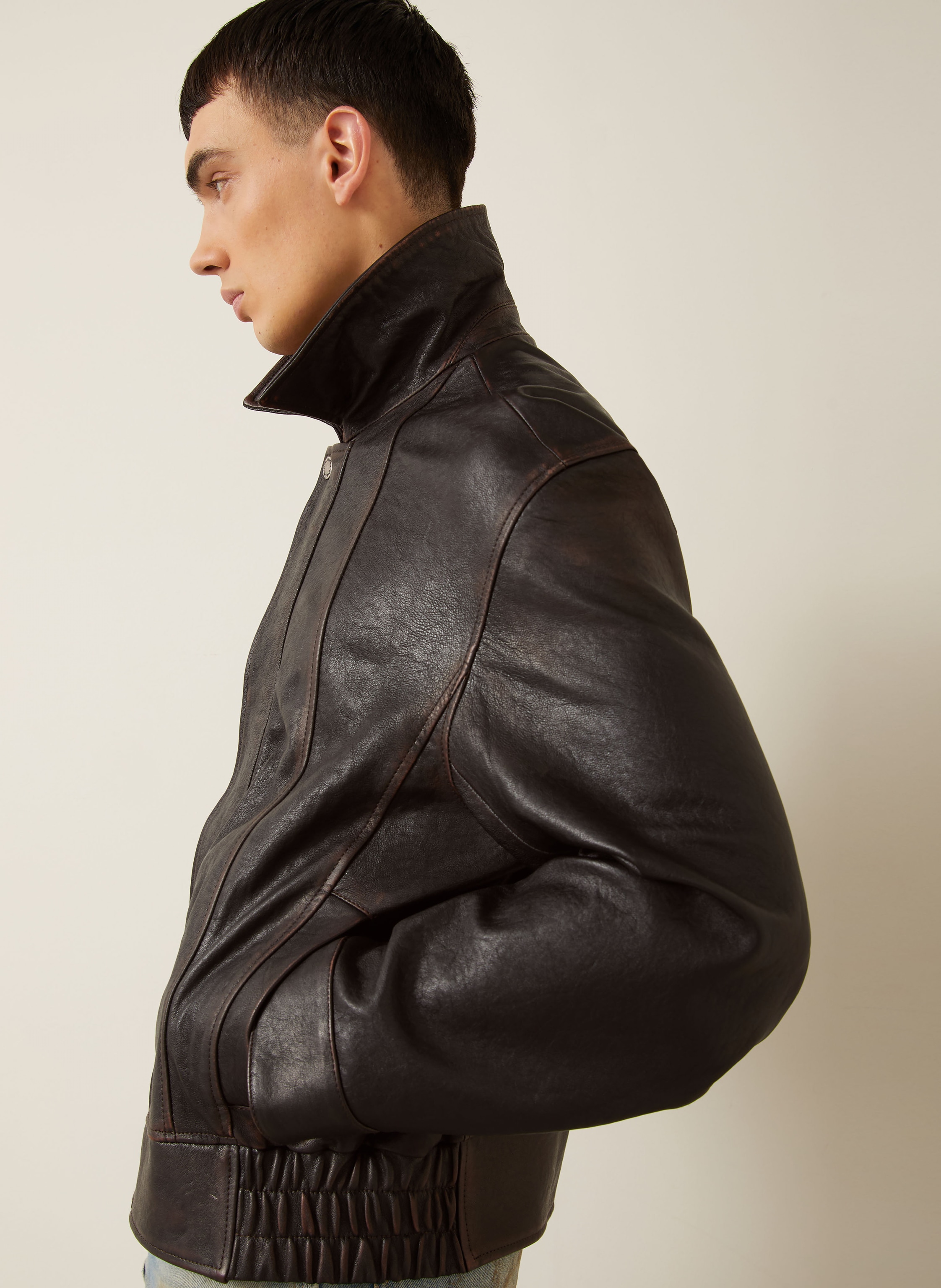 Thumbnail - Golden Goose Lederjacke schwarz