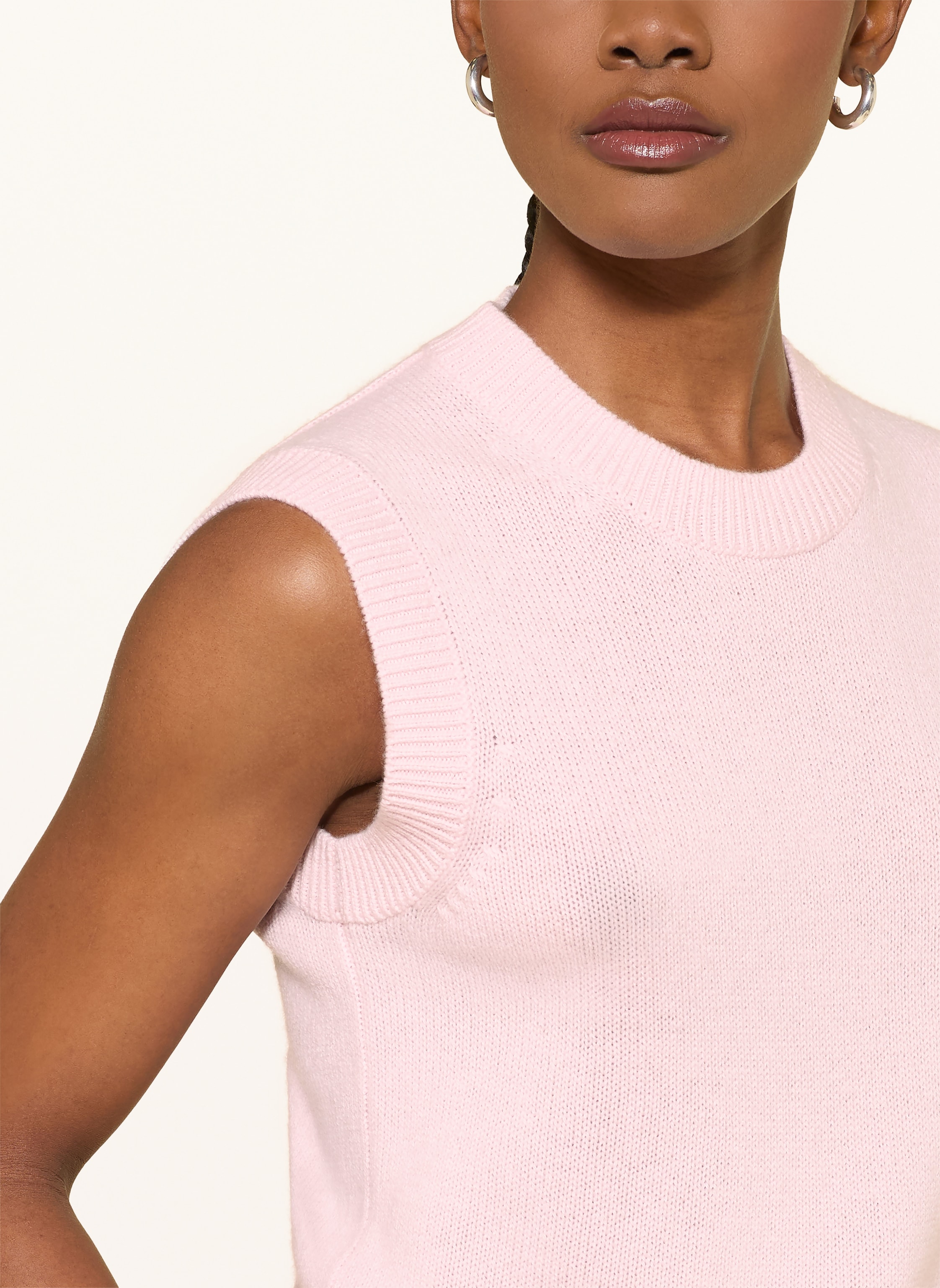 Thumbnail - Allude Cashmere-Pullunder rosa