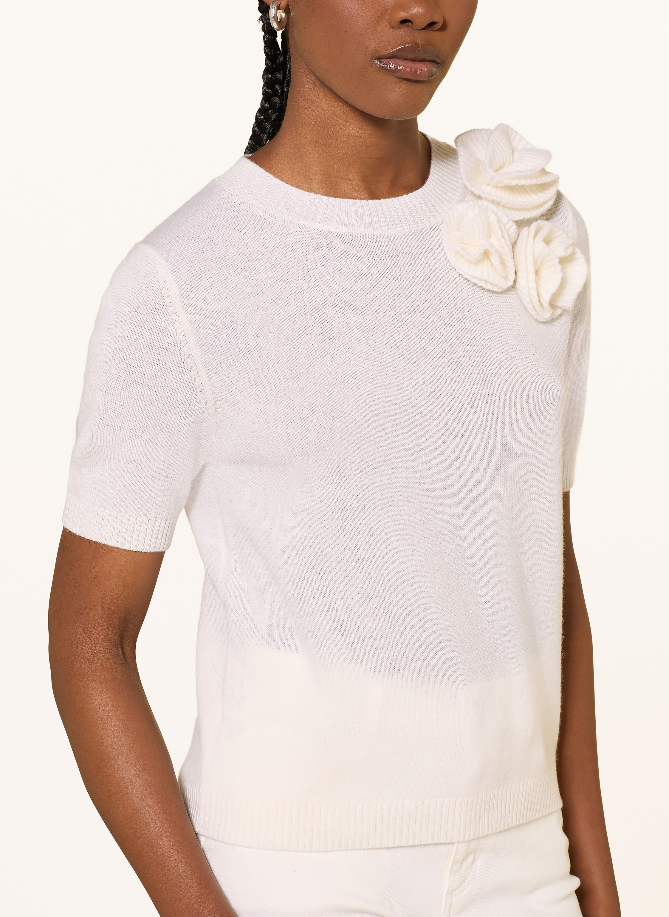 Thumbnail - Allude Strickshirt Mit Cashmere weiss