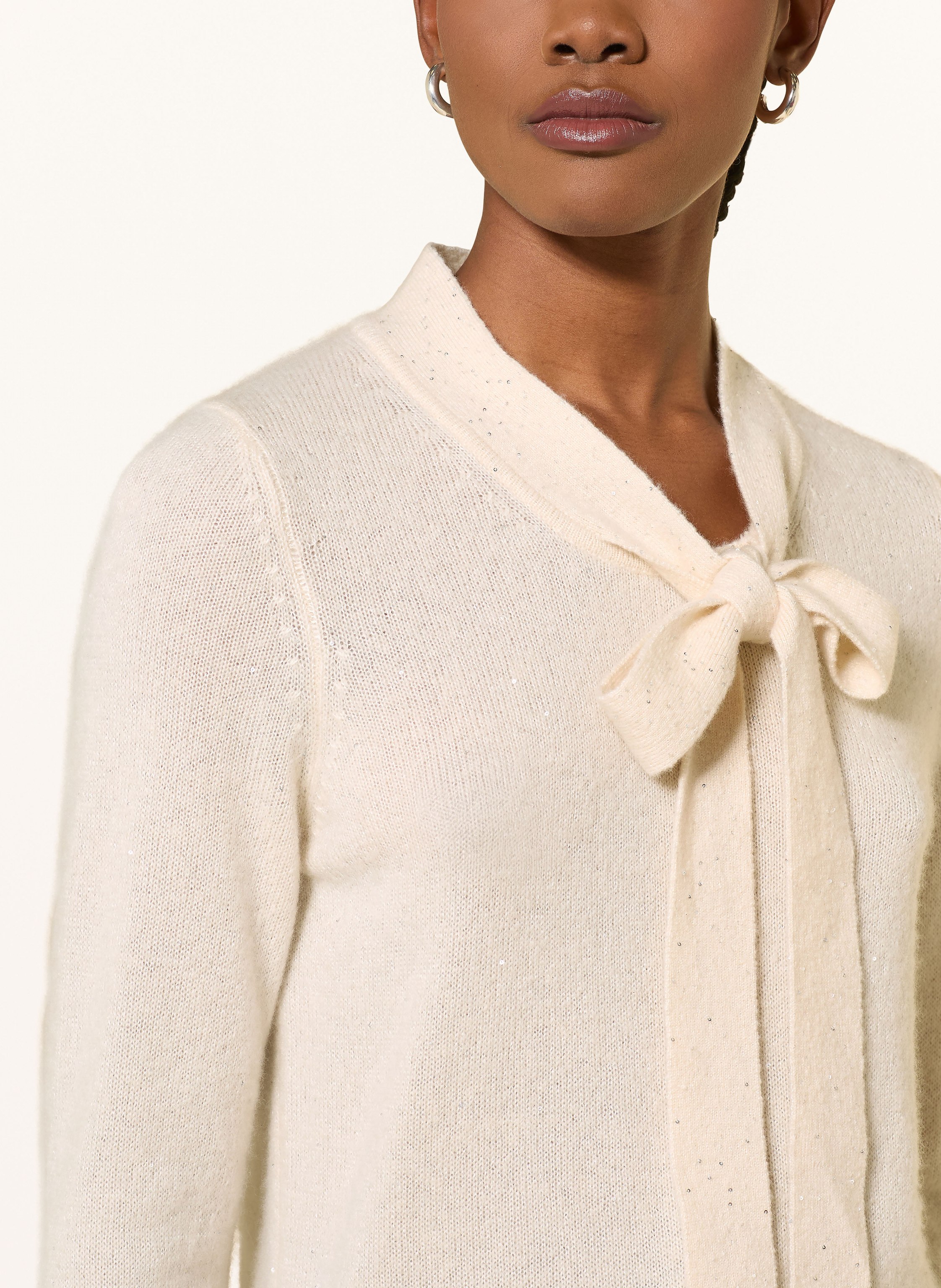 Thumbnail - Allude Pullover Mit Cashmere Und Seide weiss