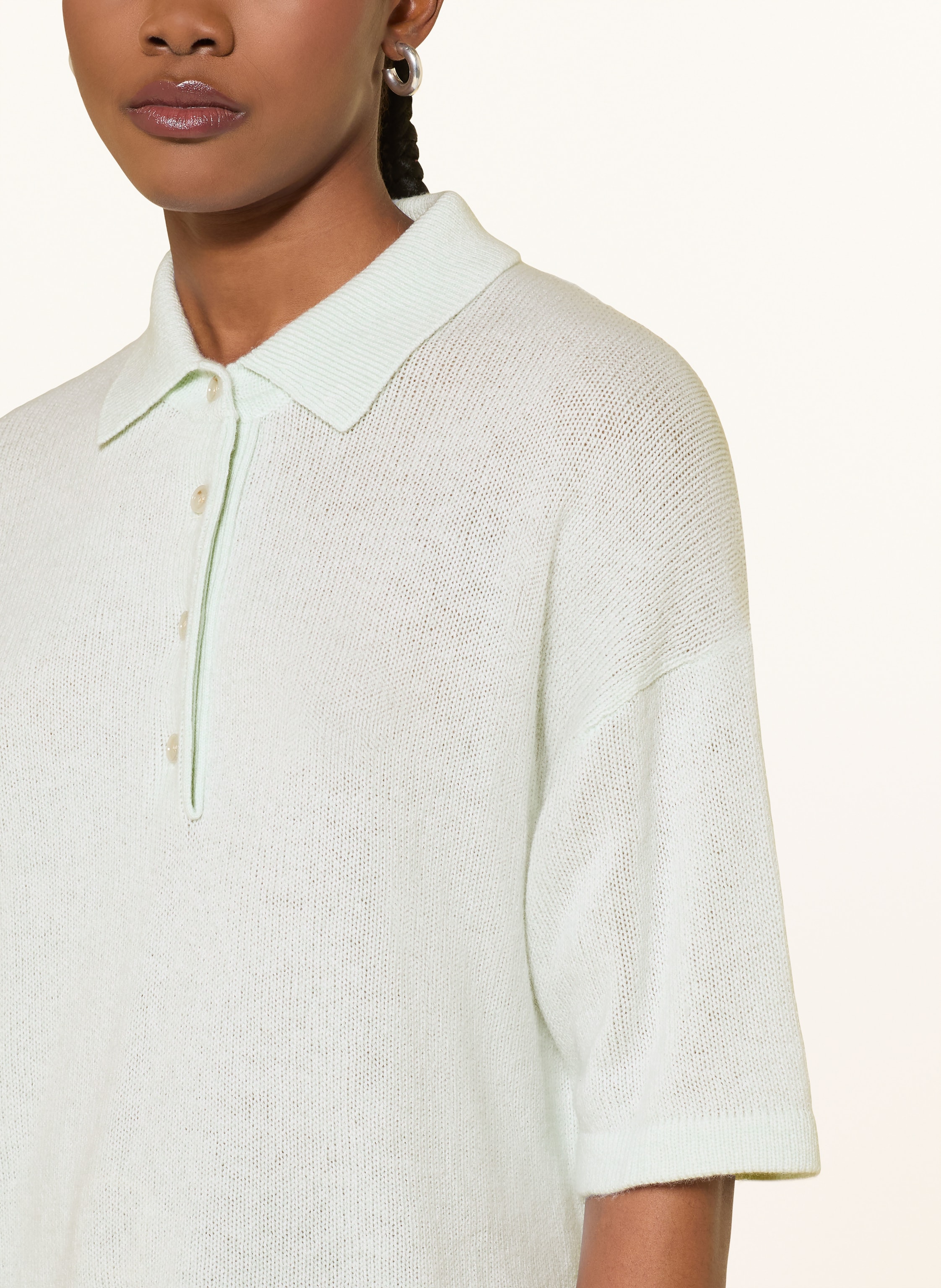 Thumbnail - Allude Strick-Poloshirt Aus Cashmere gruen