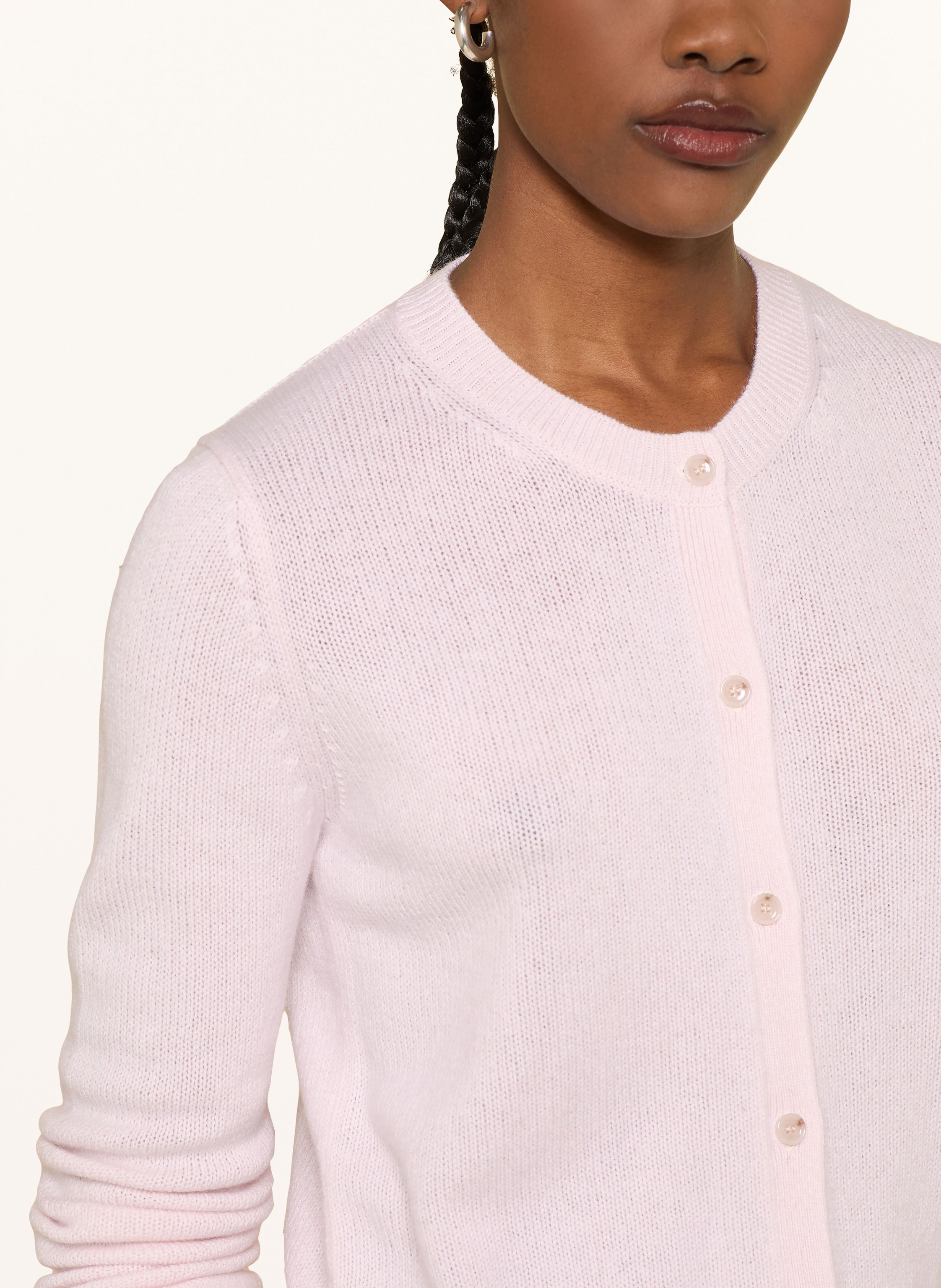Thumbnail - Allude Strickjacke Aus Cashmere rosa