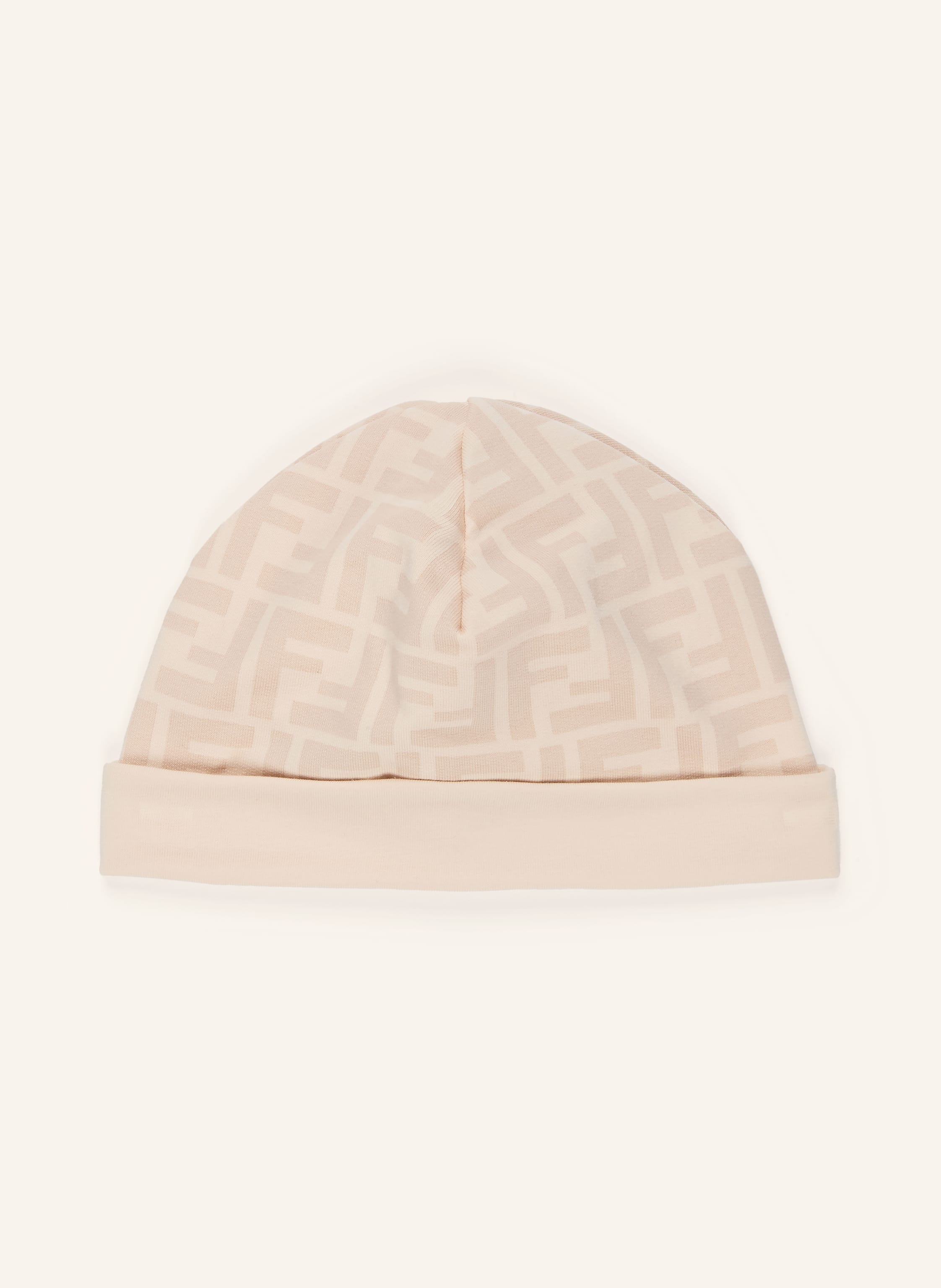 Thumbnail - Fendi Set: Strampler, Mütze Und Latz beige