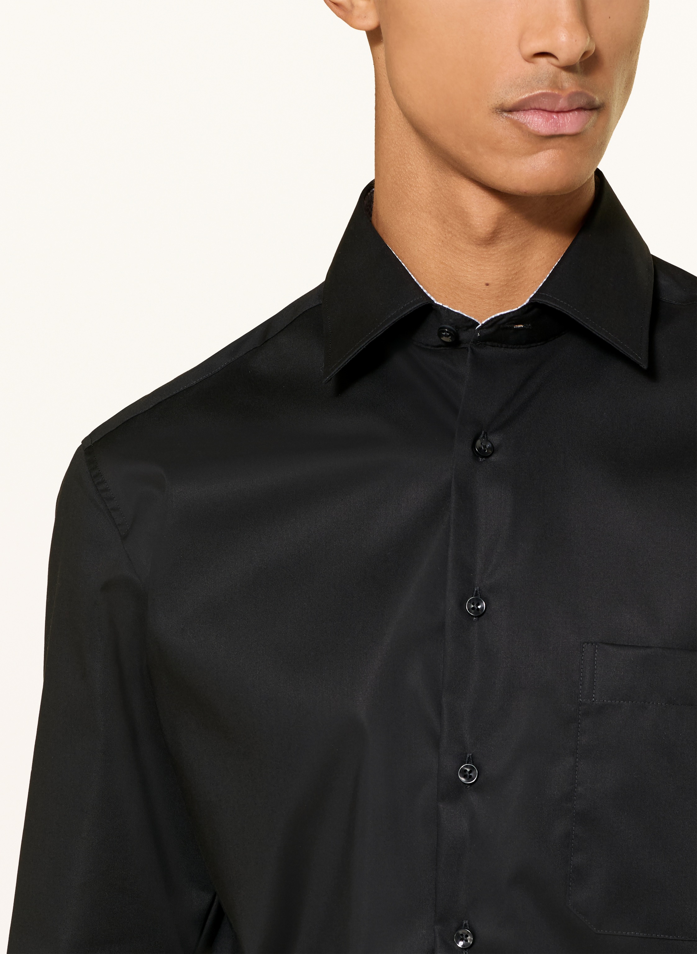 Thumbnail - Eterna Hemd Comfort Fit schwarz