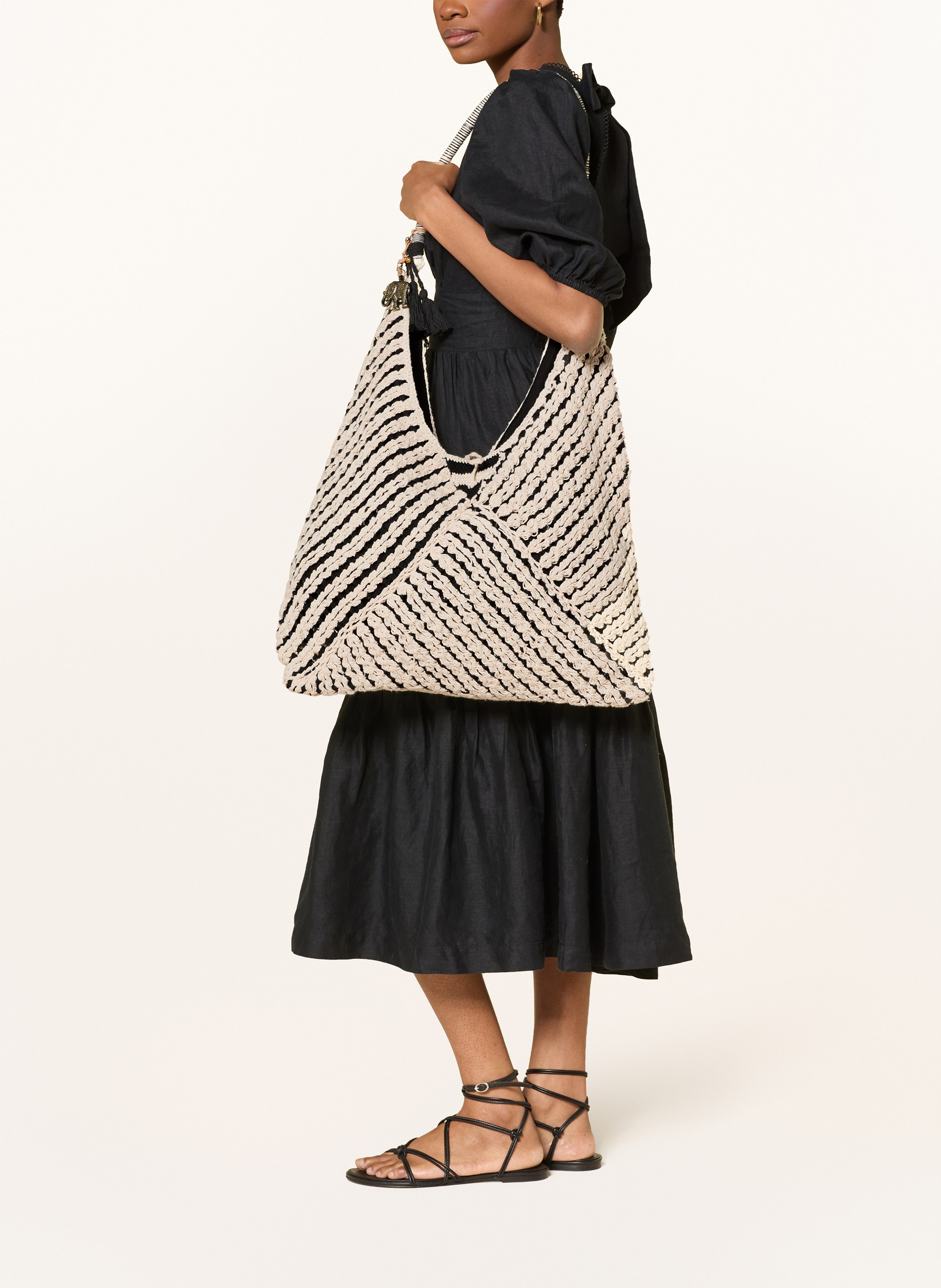 Thumbnail - Anokhi Schultertasche schwarz