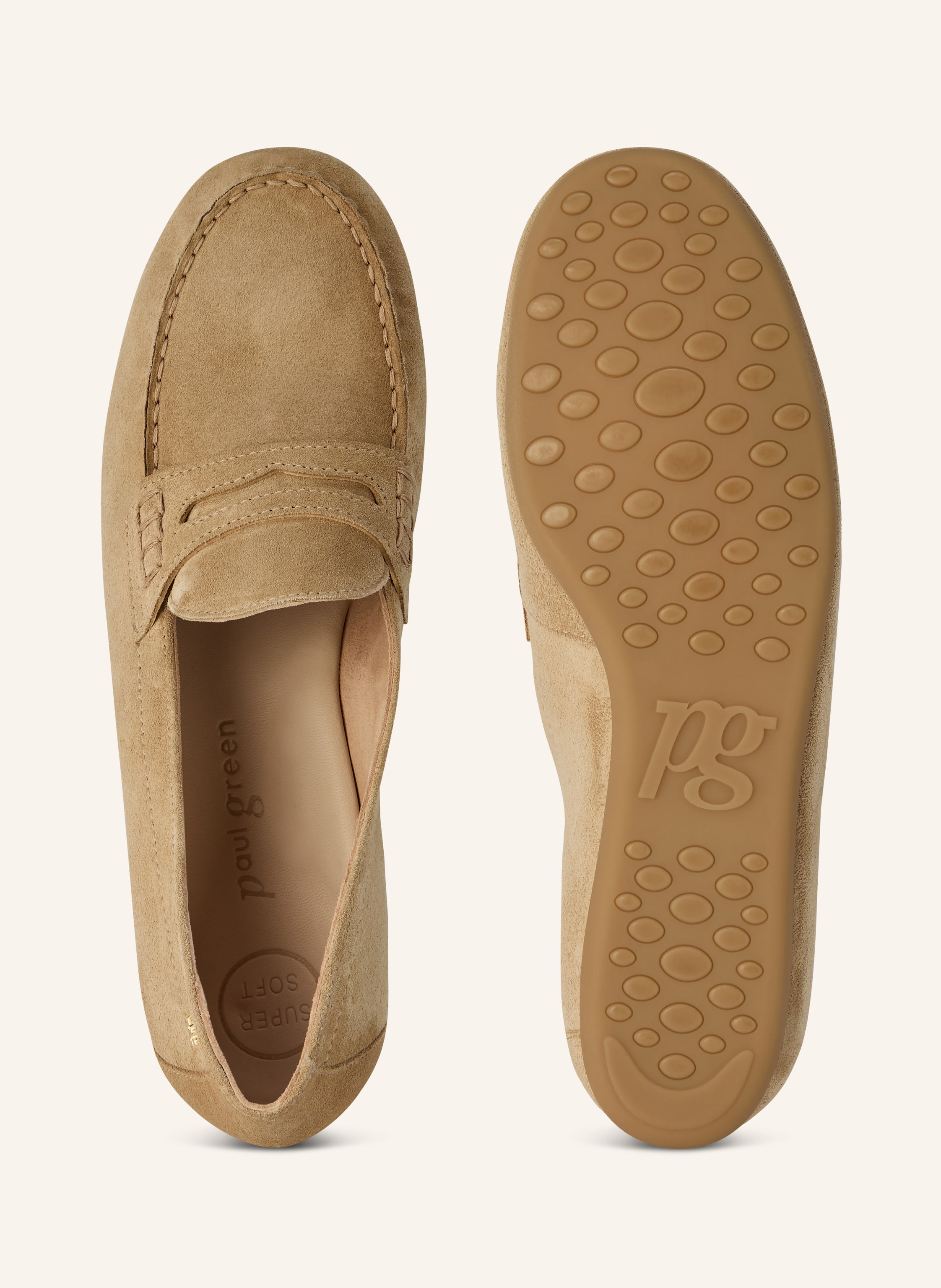 Thumbnail - Paul Green Mokassins beige