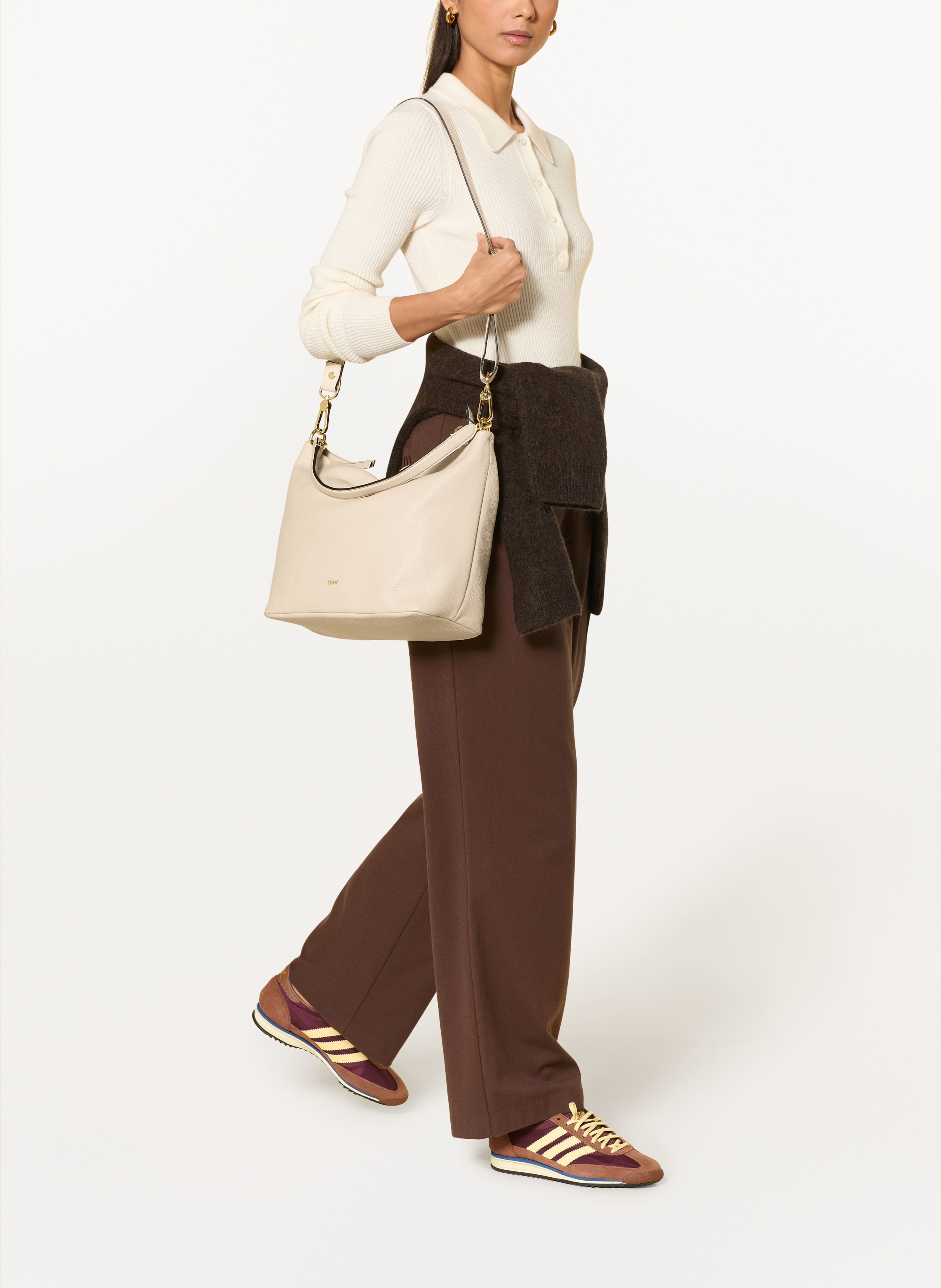 Thumbnail - Abro Schultertasche Dalia beige