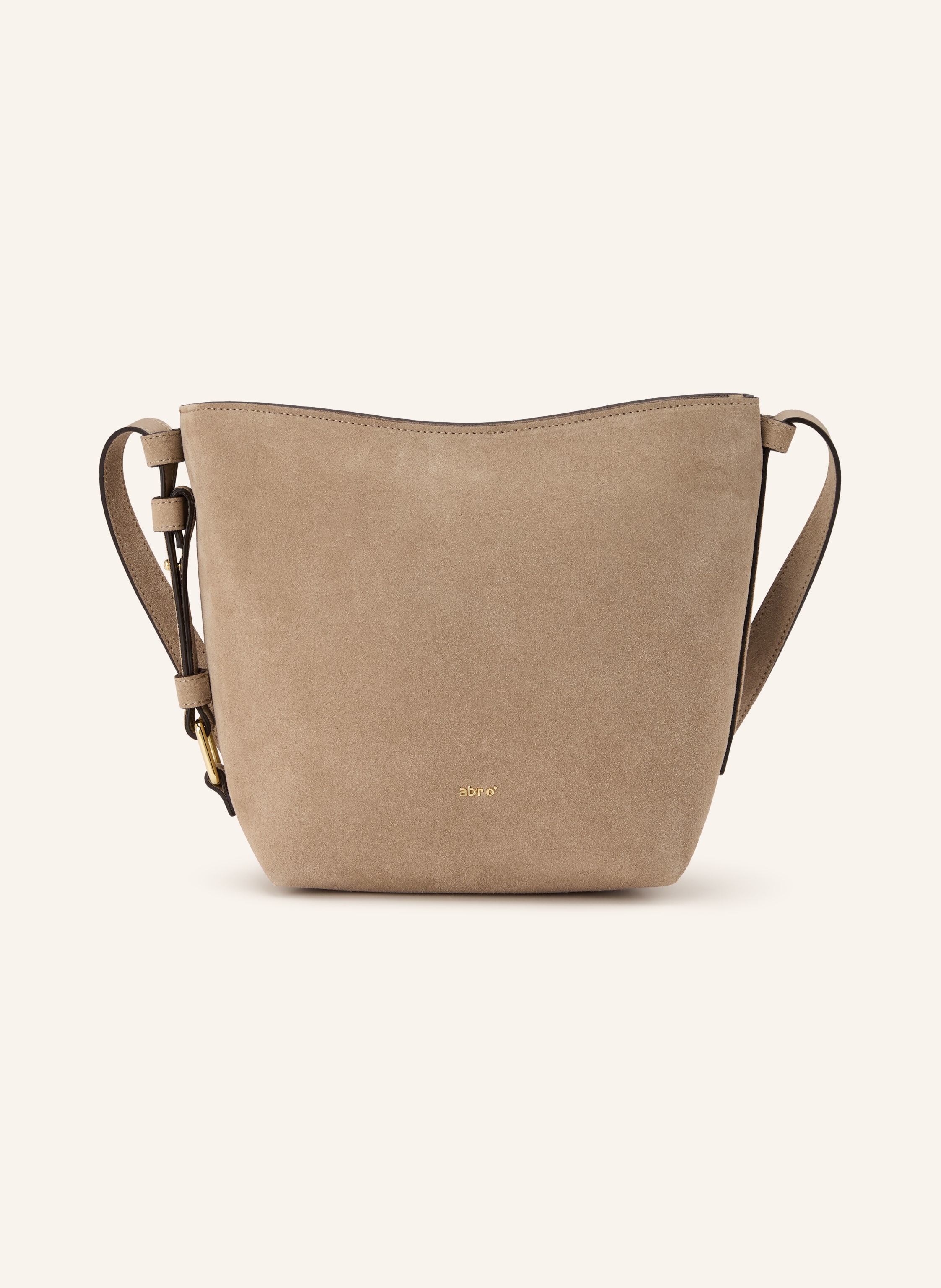Abro Schultertasche Cosmo Medium Mit Pouch beige