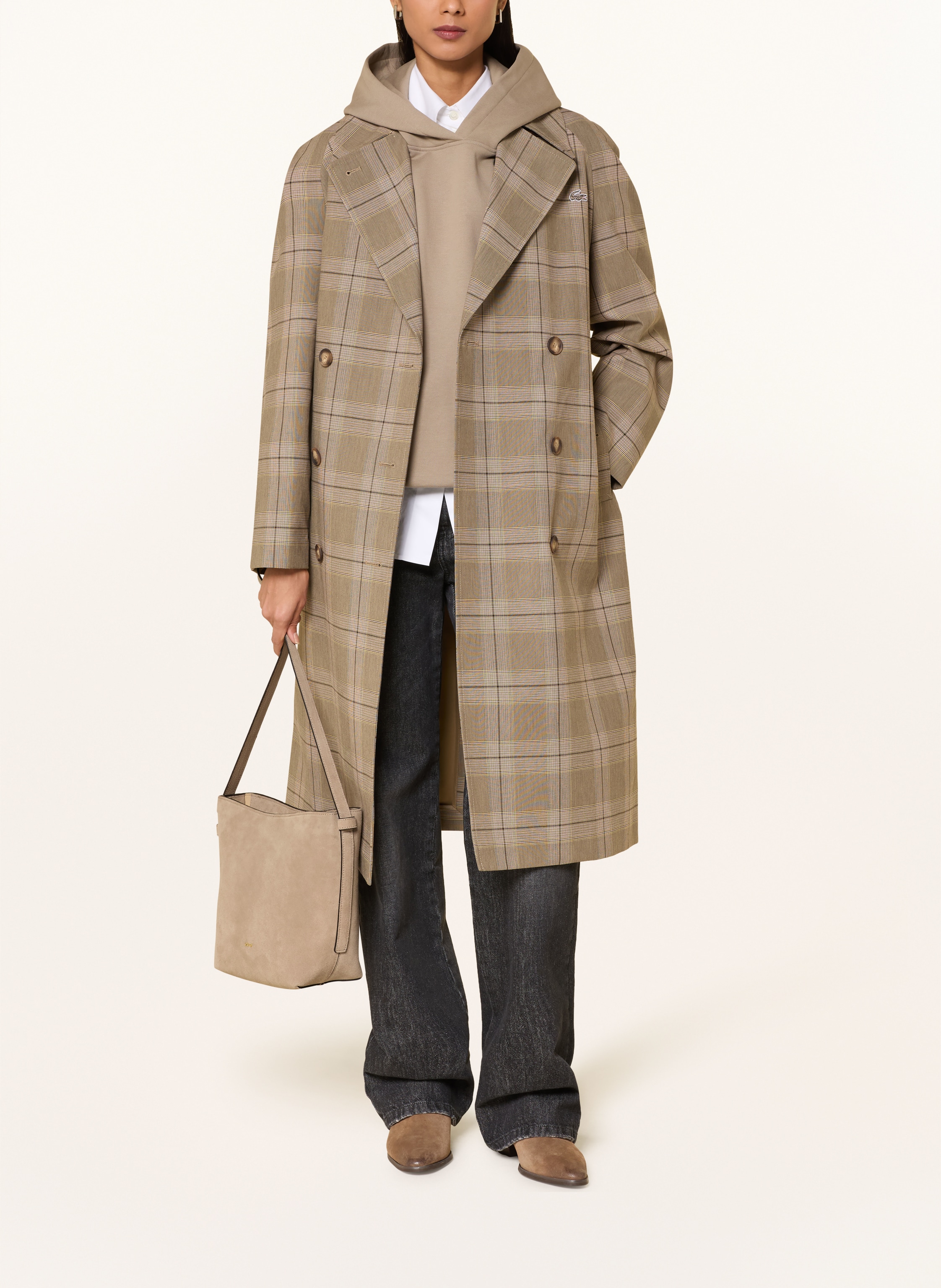 Thumbnail - Abro Schultertasche Cosmo Medium Mit Pouch beige