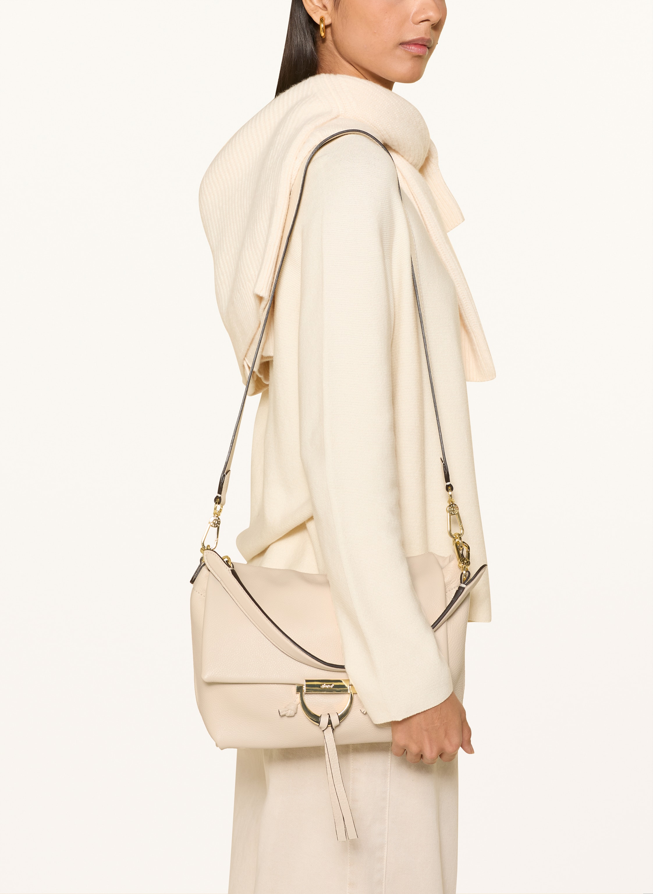 Thumbnail - Abro Handtasche Delia Temi Medium beige