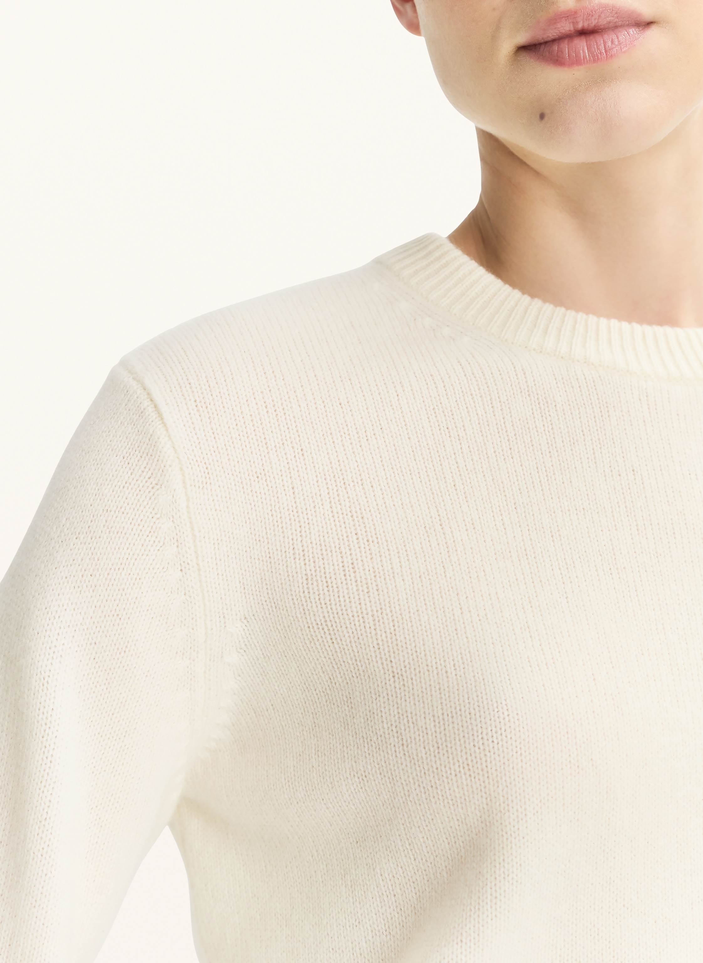 Thumbnail - Soft Goat Cashmere-Pullover weiss