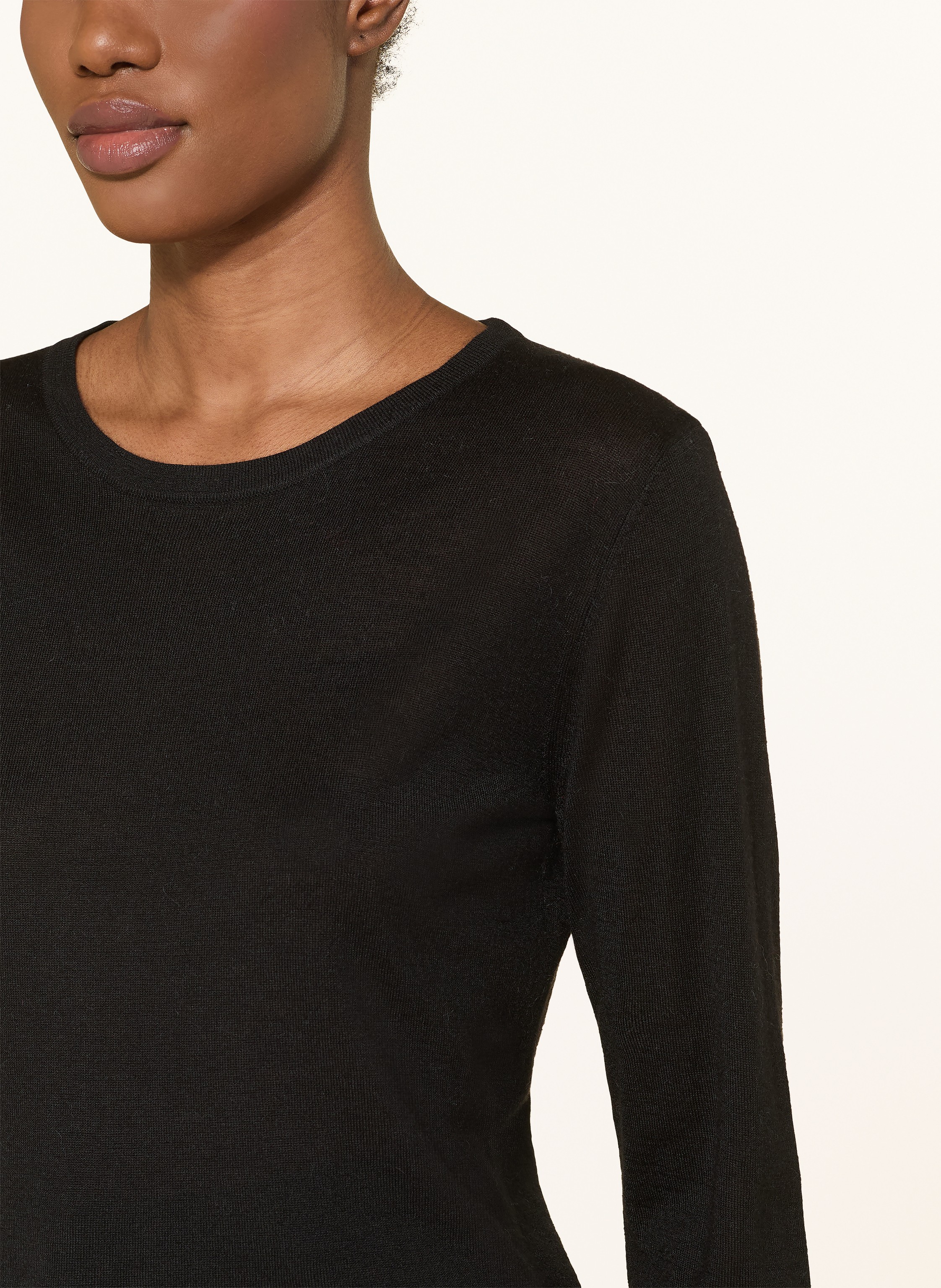 Thumbnail - Soft Goat Pullover Aus Seide Mit Cashmere schwarz