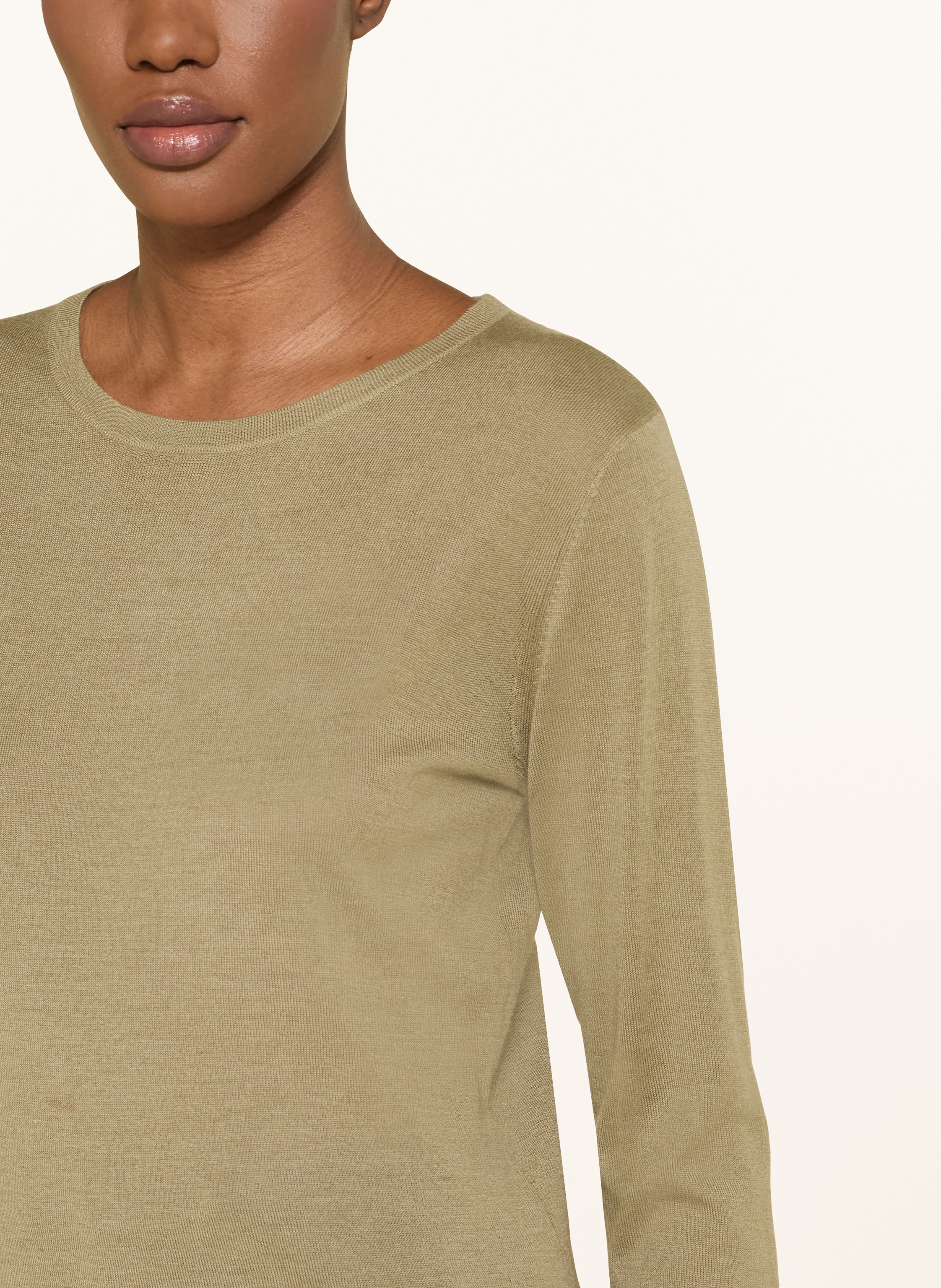 Thumbnail - Soft Goat Pullover Aus Seide Mit Cashmere gruen