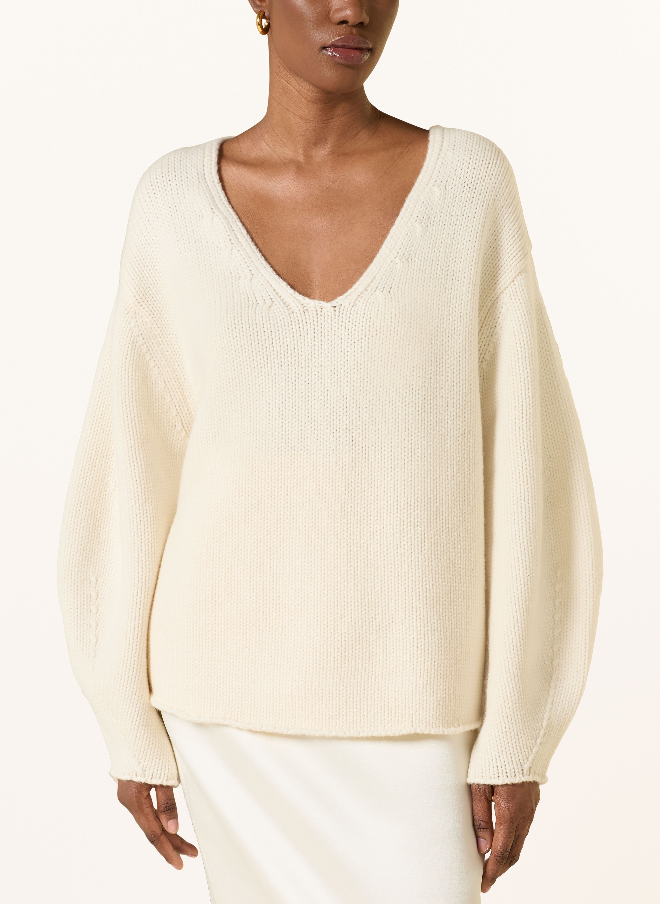 Thumbnail - Soft Goat Cashmere-Pullover weiss