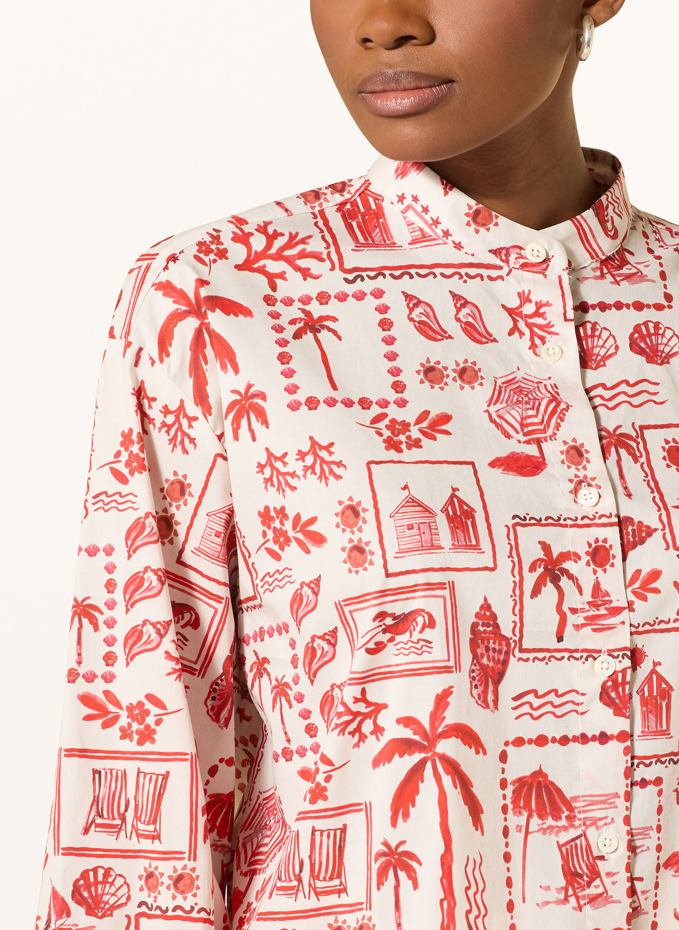 Thumbnail - Rossana Diva Bluse Mit 3/4-Arm rot