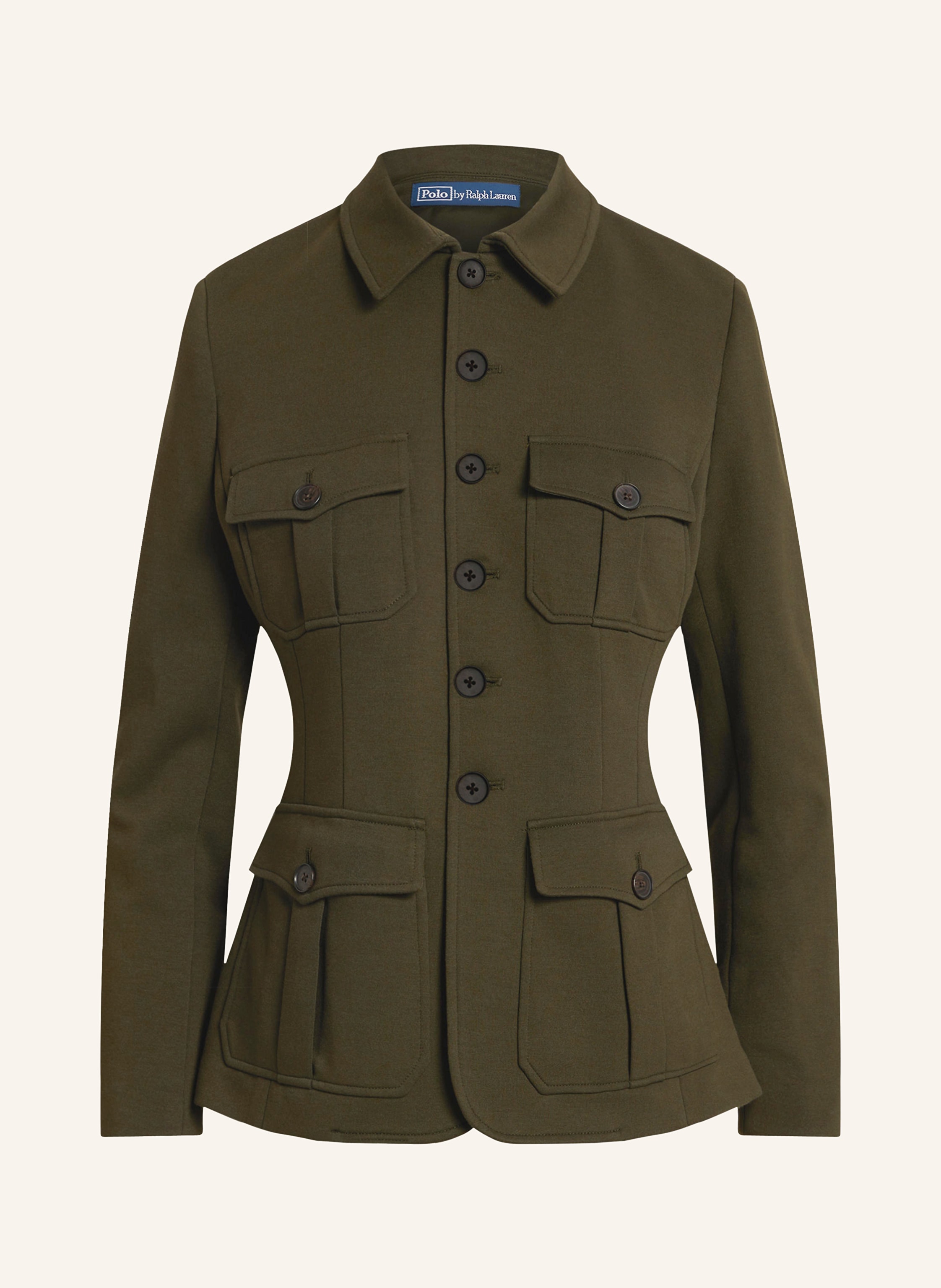 POLO RALPH LAUREN Kurtka polowa z dżerseju kolor oliwkowy