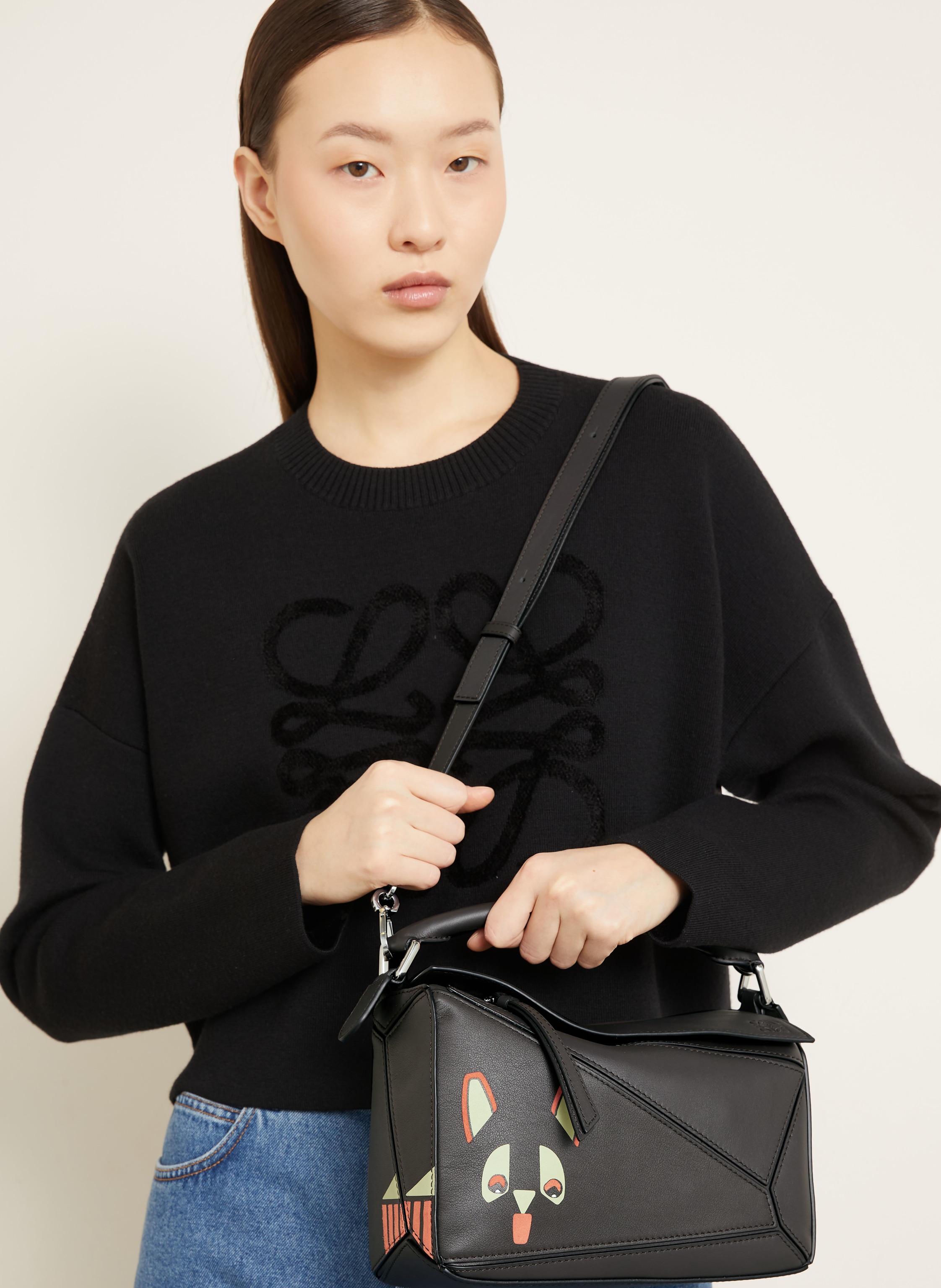 Thumbnail - Loewe Handtasche Puzzle grau