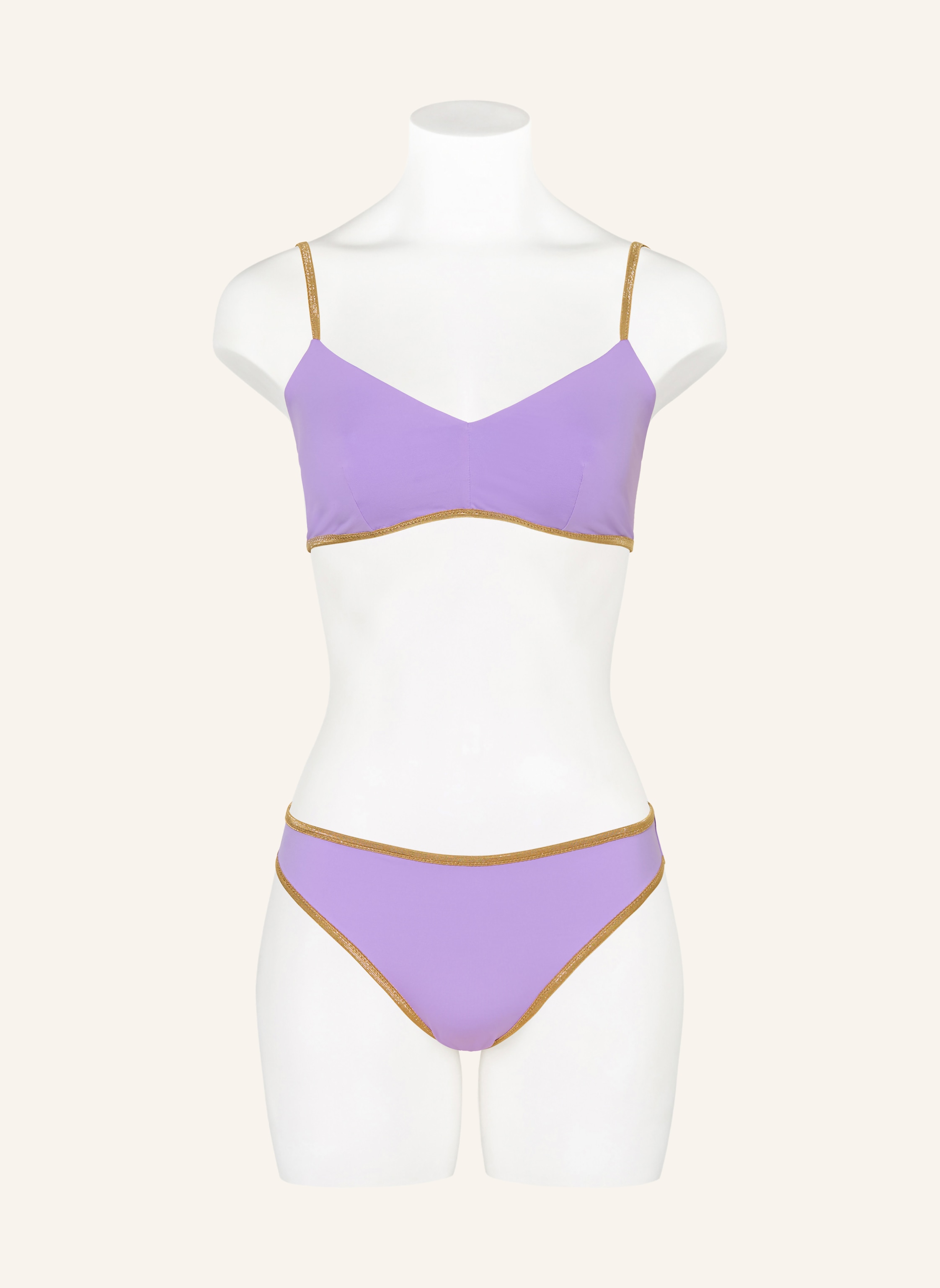 Thumbnail - Mymarini Bralette-Bikini-Top Classic Shine Zum Wenden Mit Uv-Schutz 50+ lila