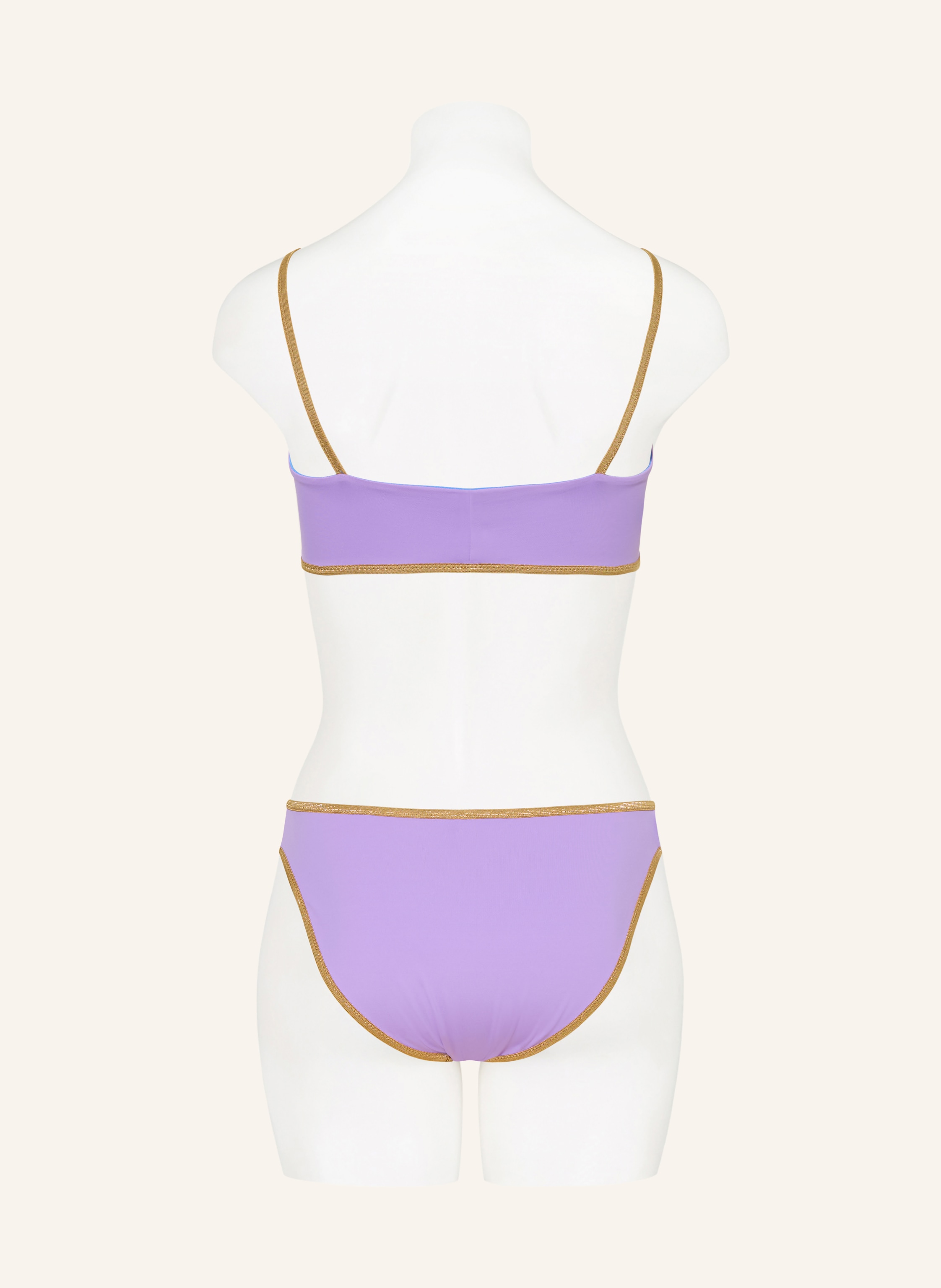 Thumbnail - Mymarini Bralette-Bikini-Top Classic Shine Zum Wenden Mit Uv-Schutz 50+ lila