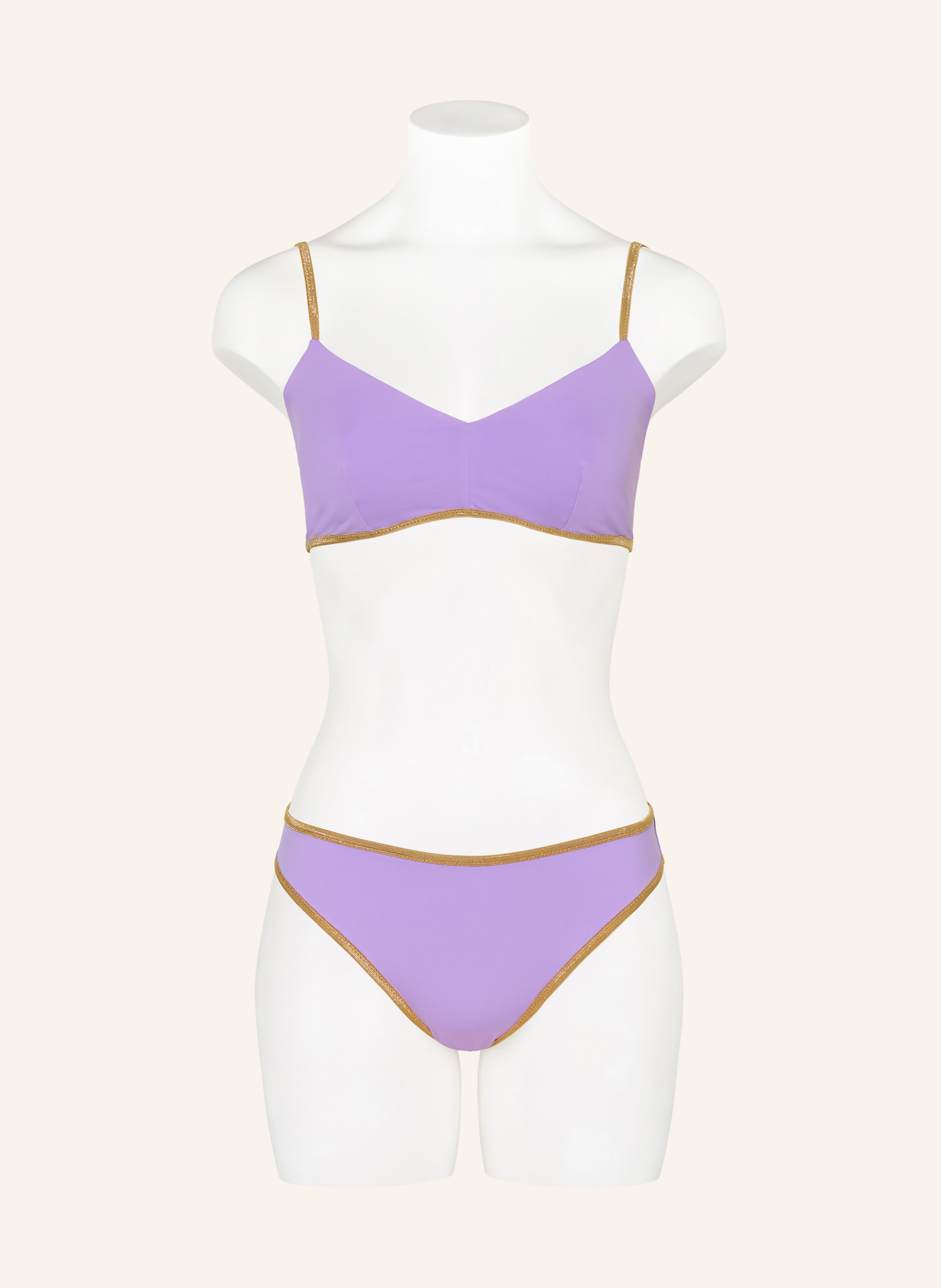 Thumbnail - Mymarini Basic-Bikini-Hose Shine Zum Wenden Mit Uv-Schutz 50+ lila