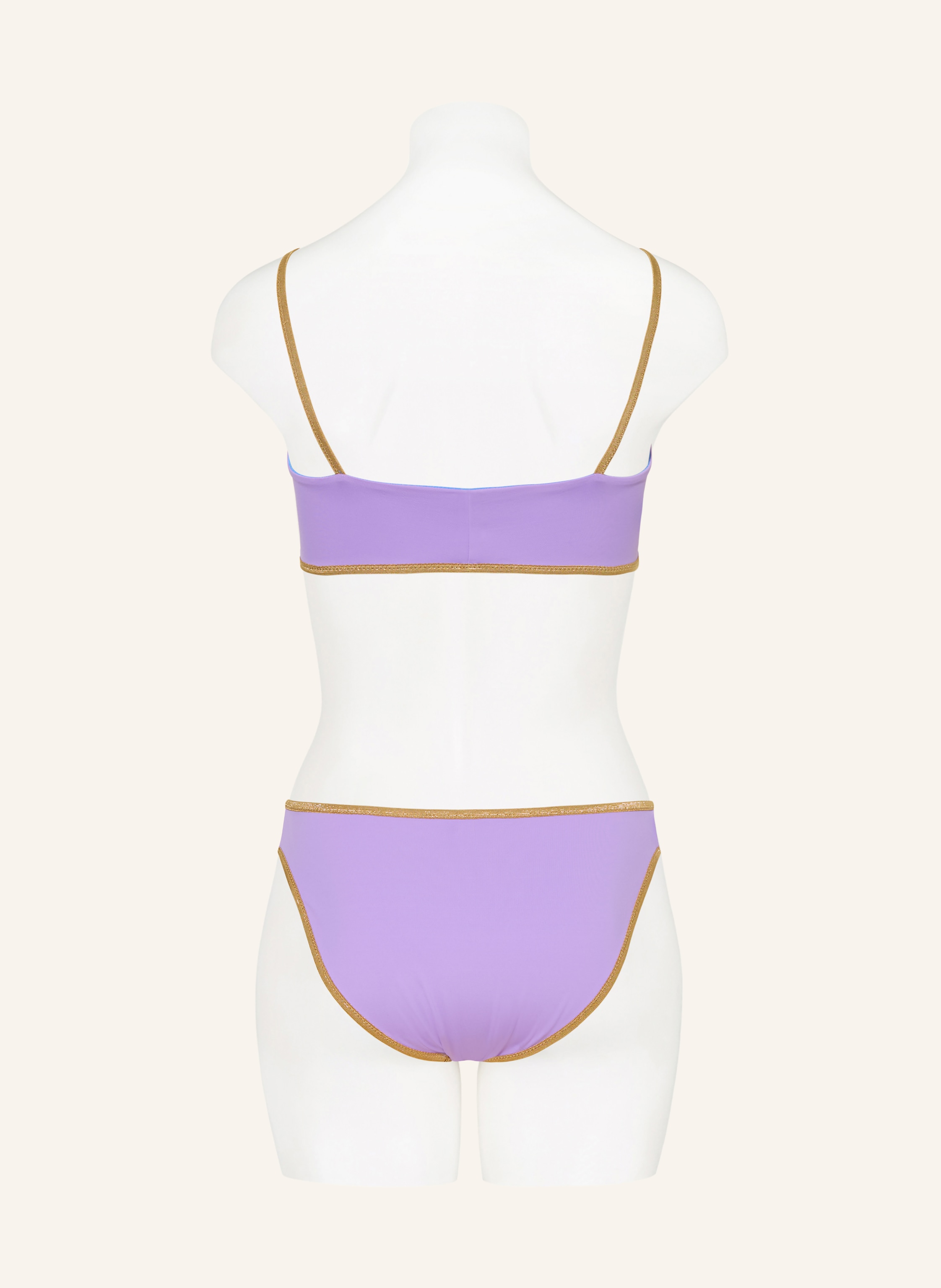 Thumbnail - Mymarini Basic-Bikini-Hose Shine Zum Wenden Mit Uv-Schutz 50+ lila