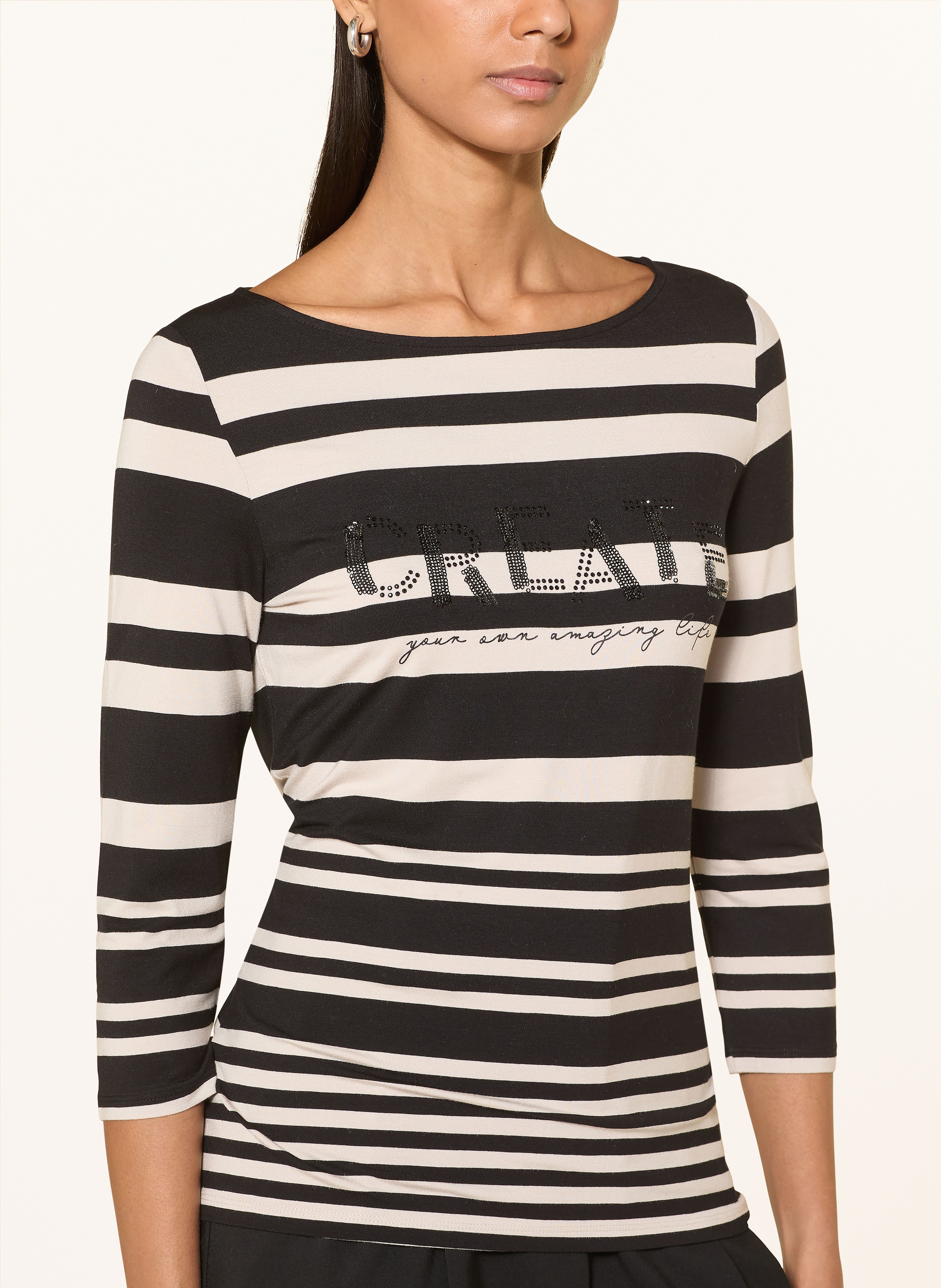 Thumbnail - Betty Barclay Shirt Mit 3/4-Arm Und Pailletten schwarz