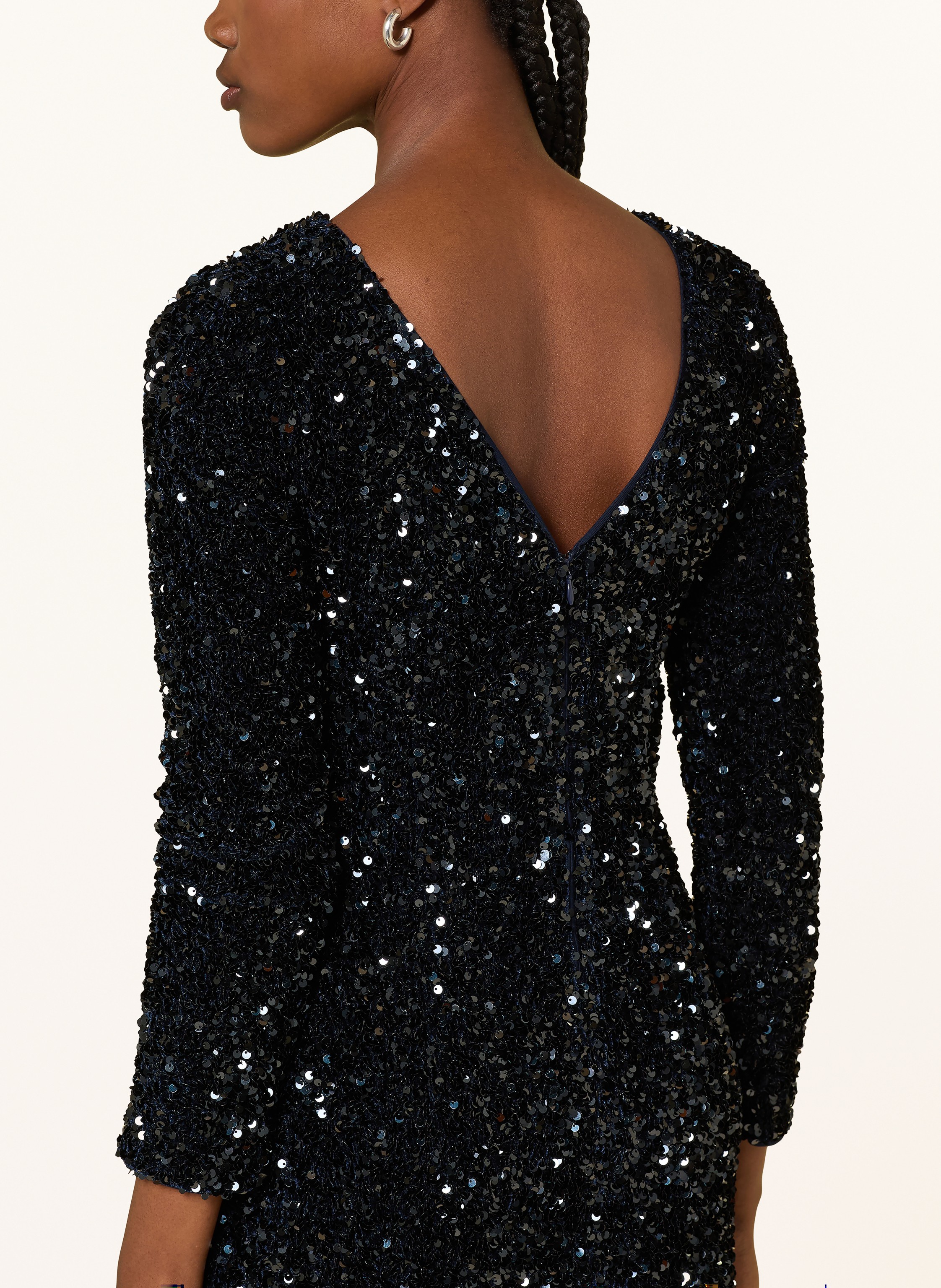 Thumbnail - Hobbs Cocktailkleid Sawyer Mit Pailletten blau