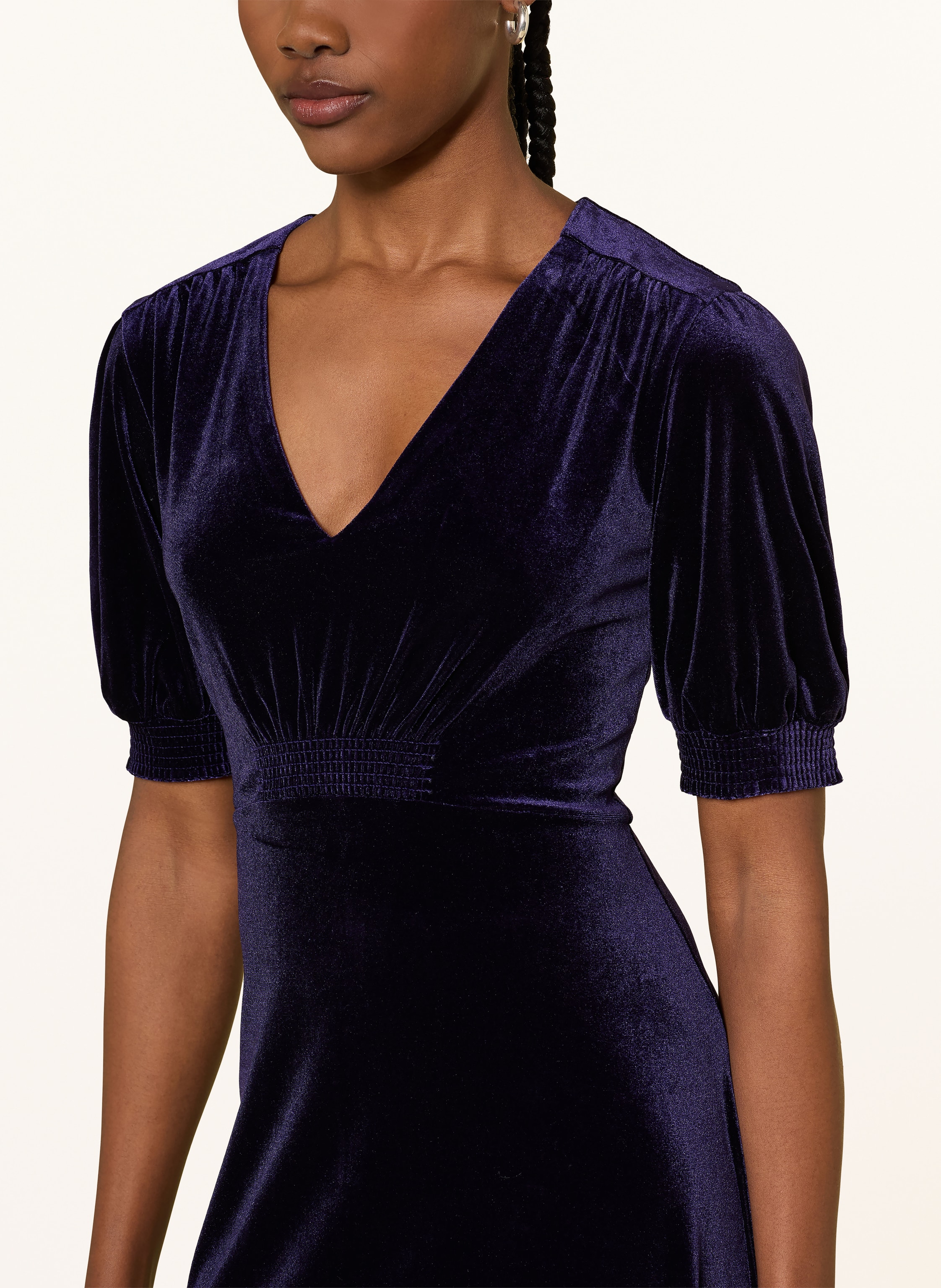 Thumbnail - Hobbs Samtkleid Dormer blau