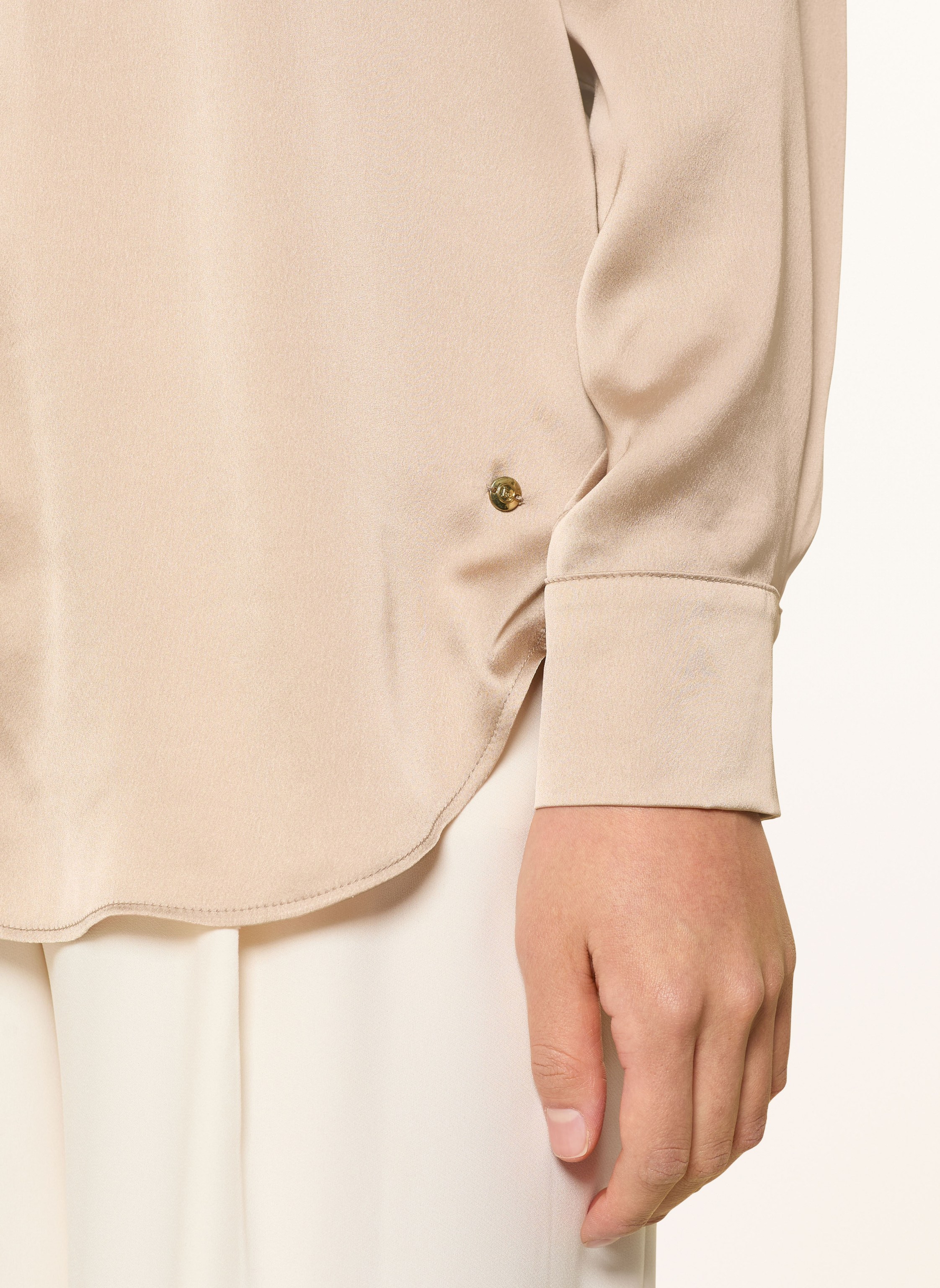 Thumbnail - Betty&Co Hemdbluse Aus Satin beige