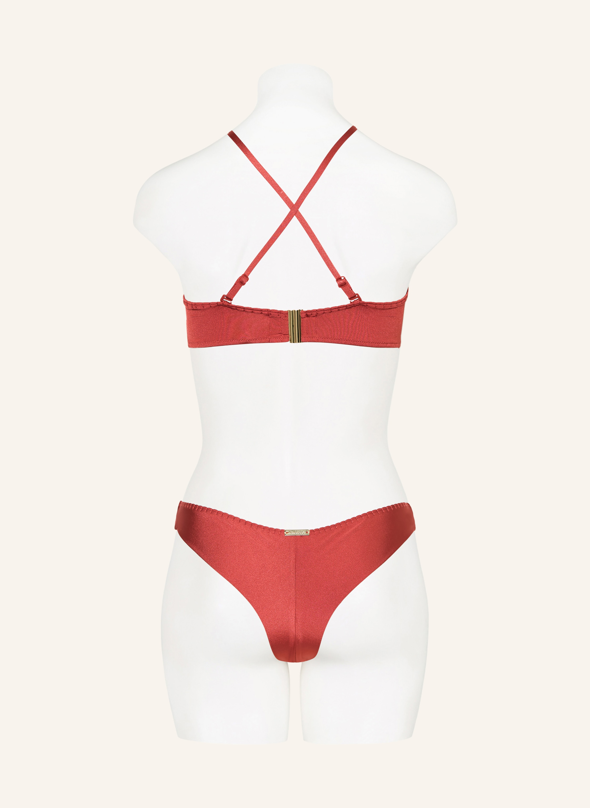 Thumbnail - Watercult Bustier-Bikini-Top Crafted Essentials In Wickeloptik rot