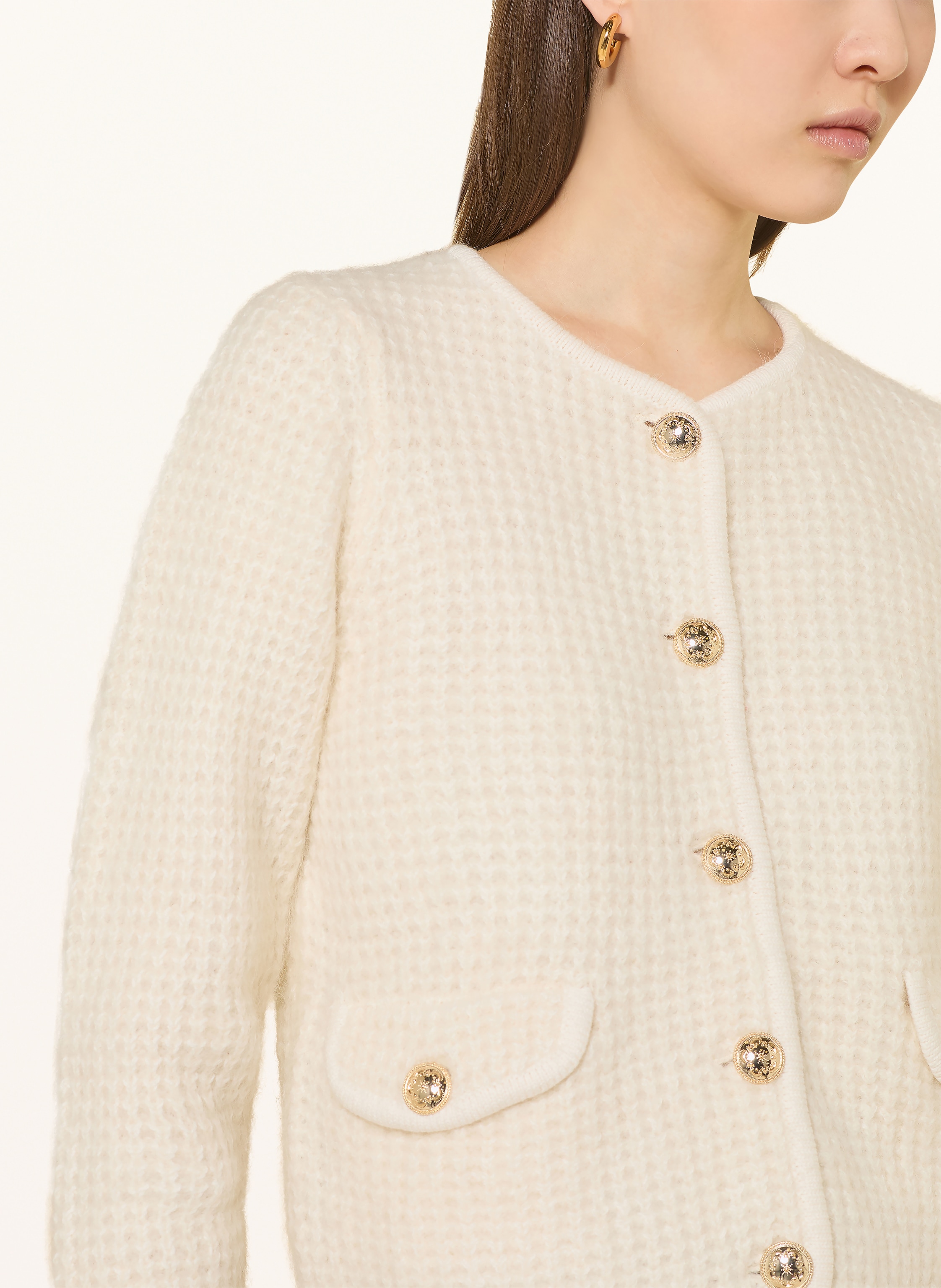 Thumbnail - Ba&Sh Strickjacke Harry Mit Alpaka weiss