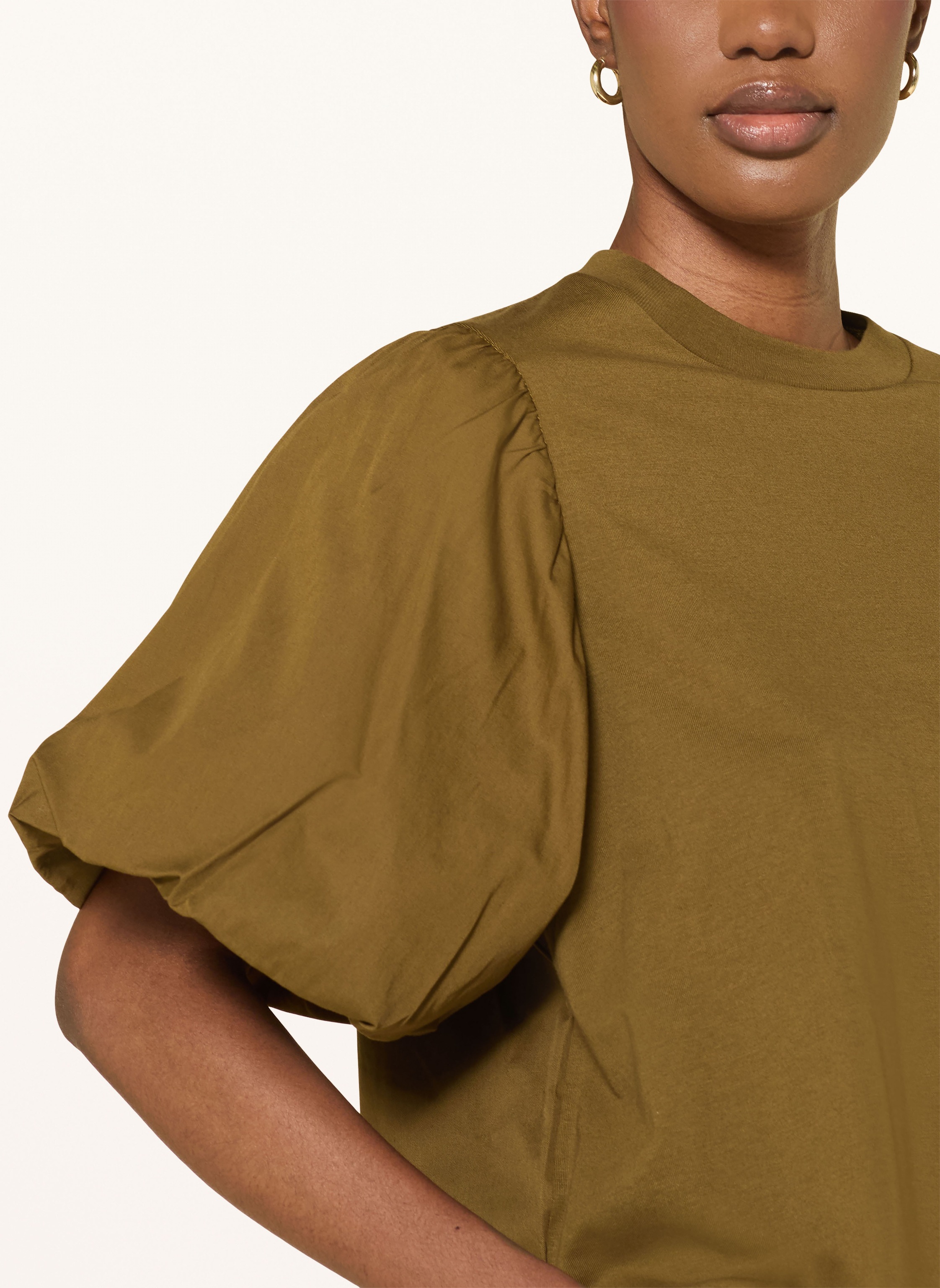 Thumbnail - Allsaints T-Shirt Jess Im Materialmix gruen