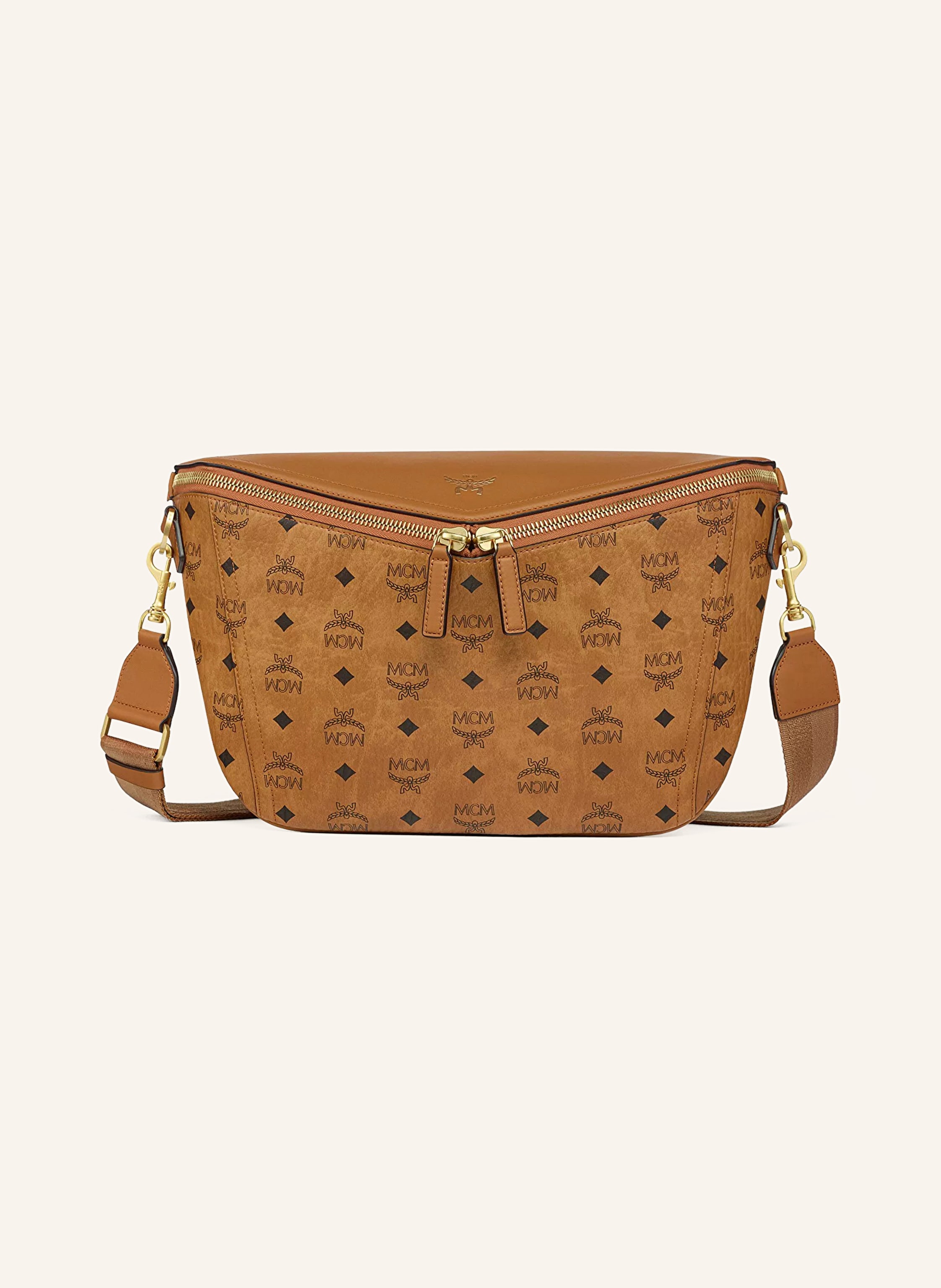 MCM Diamond in braun – Umhängetasche