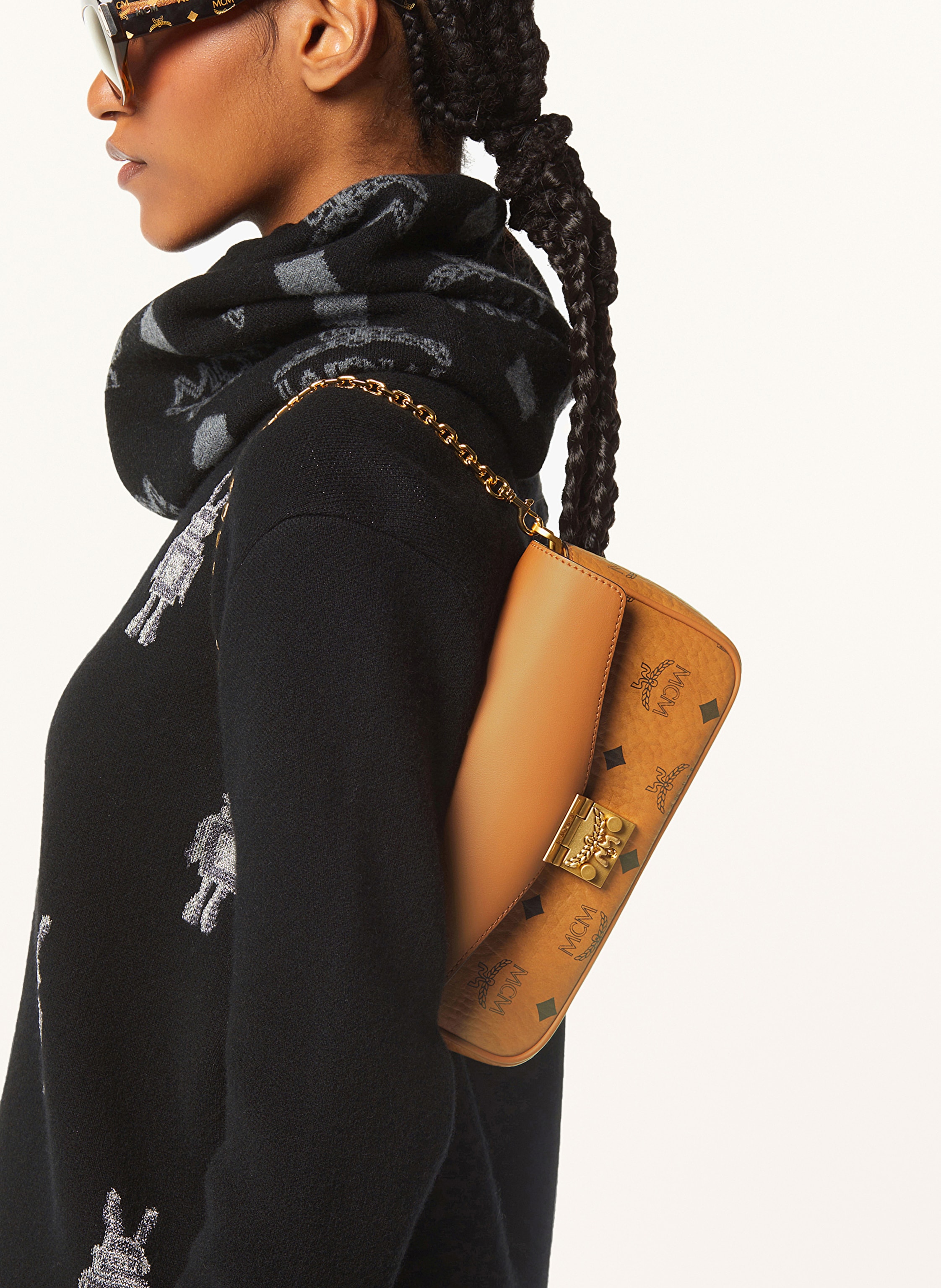 Thumbnail - Mcm Umhängetasche Tracy braun