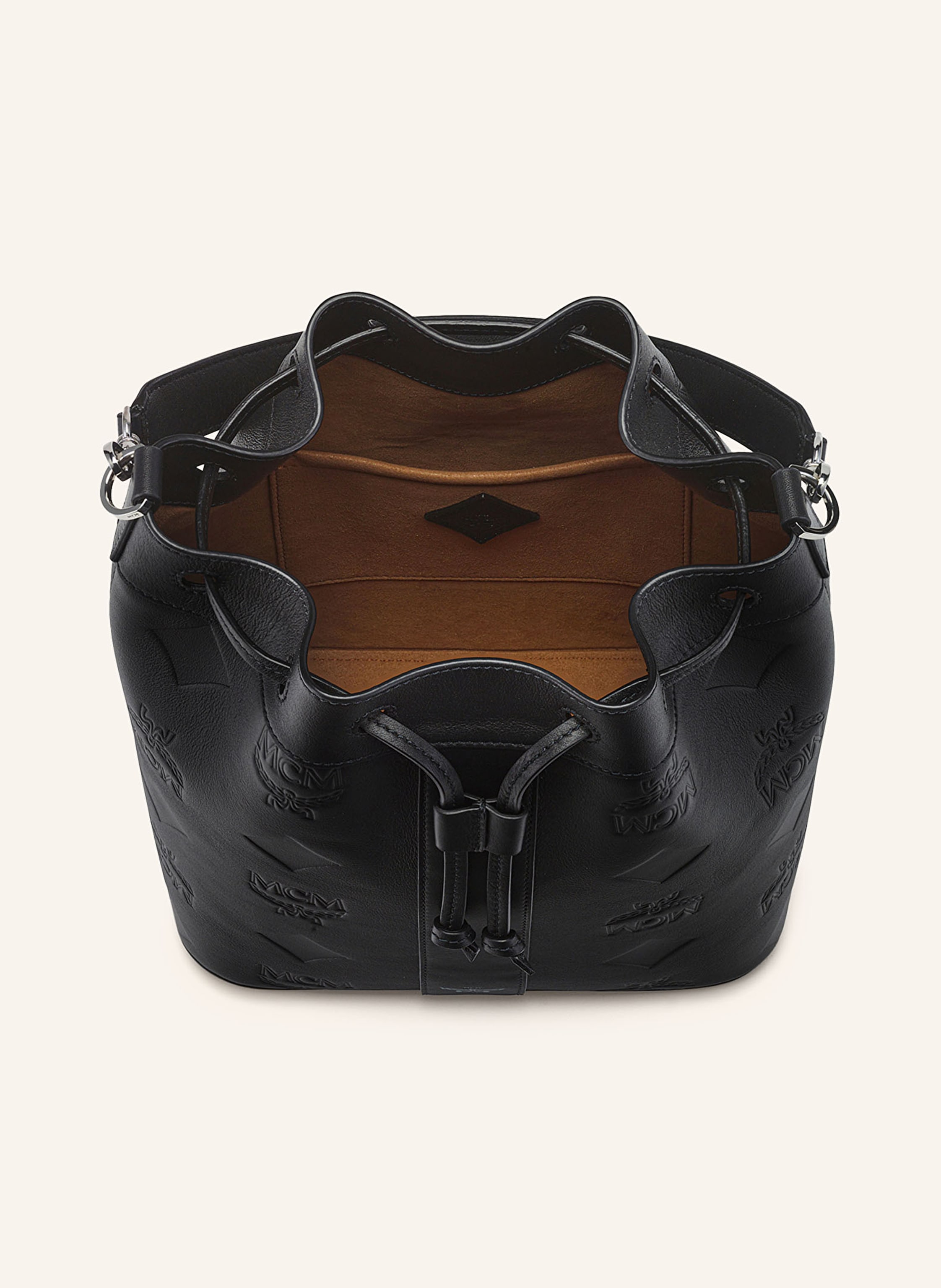 Thumbnail - Mcm Beuteltasche Dessau Medium schwarz