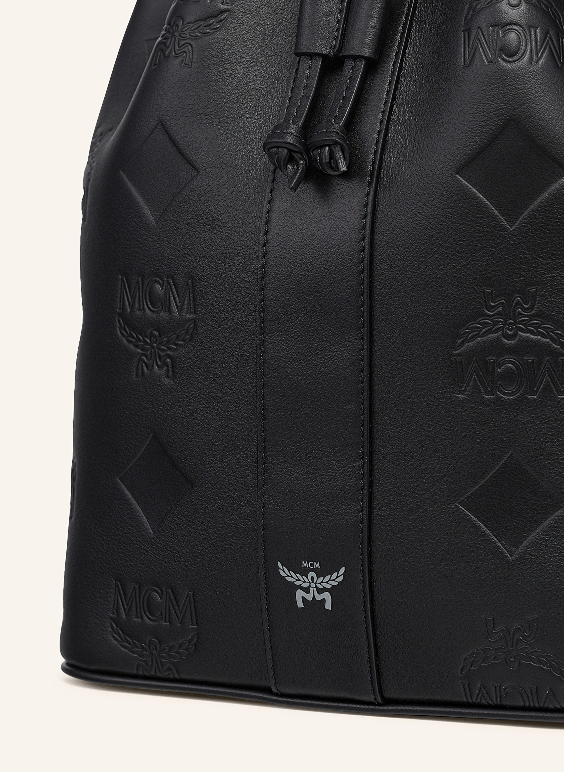 Thumbnail - Mcm Beuteltasche Dessau Medium schwarz