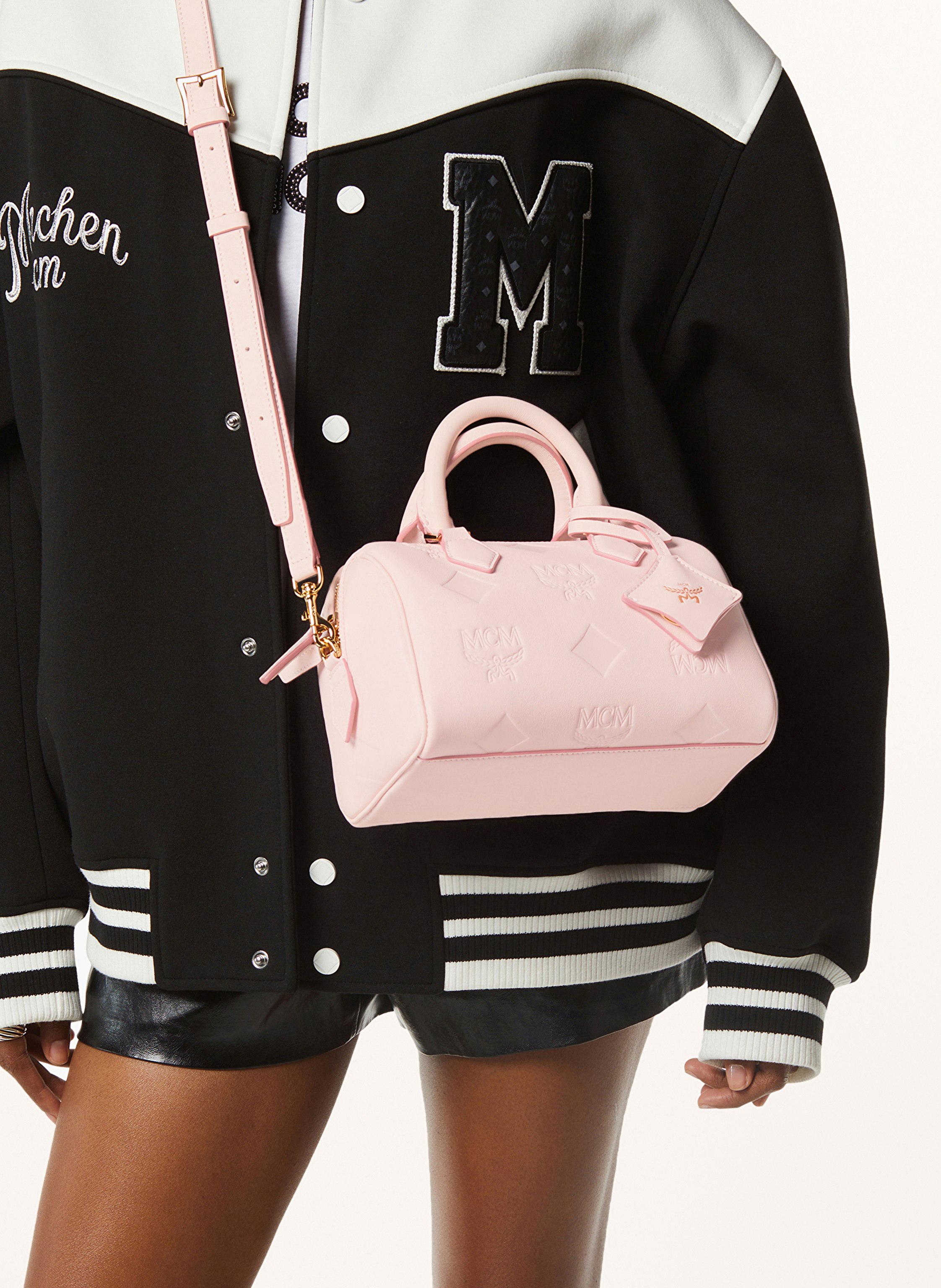 Thumbnail - Mcm Handtasche Ella Boston Small rosa