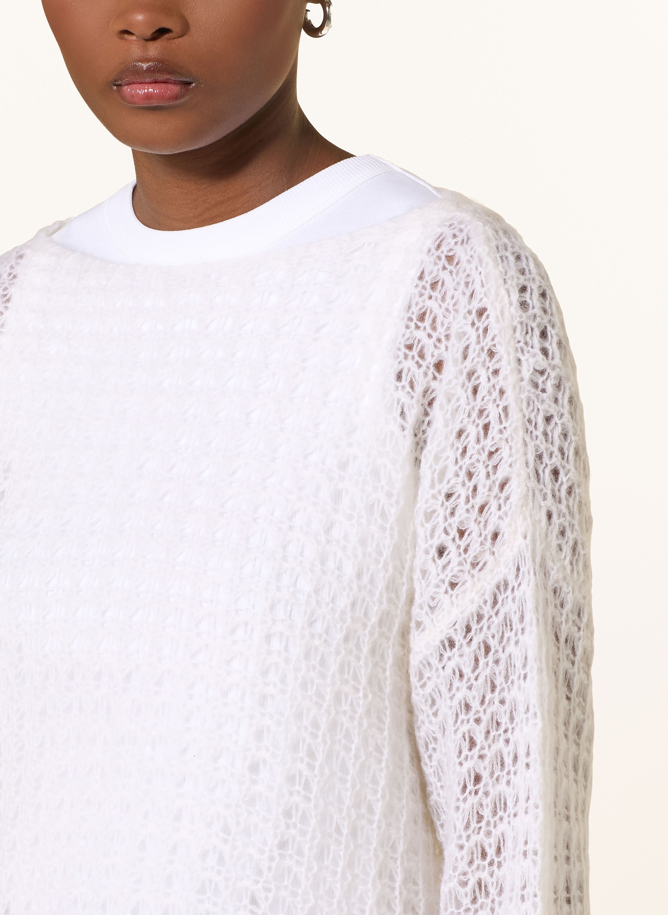 Thumbnail - Mrs & Hugs Pullover Mit Cashmere weiss