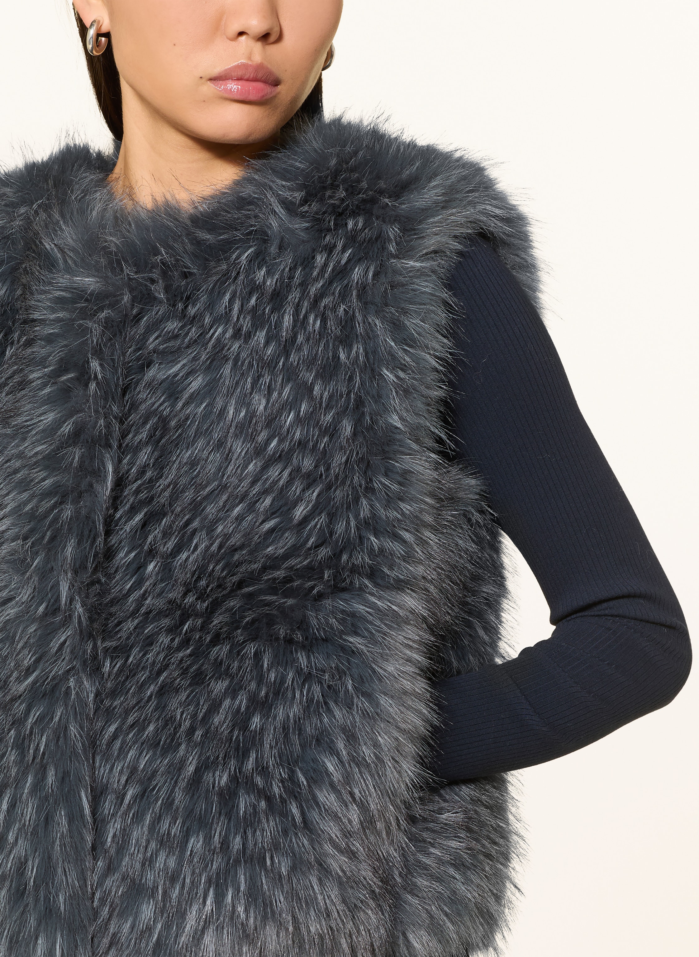 Thumbnail - Rich & Royal Kunstfell-Weste blau